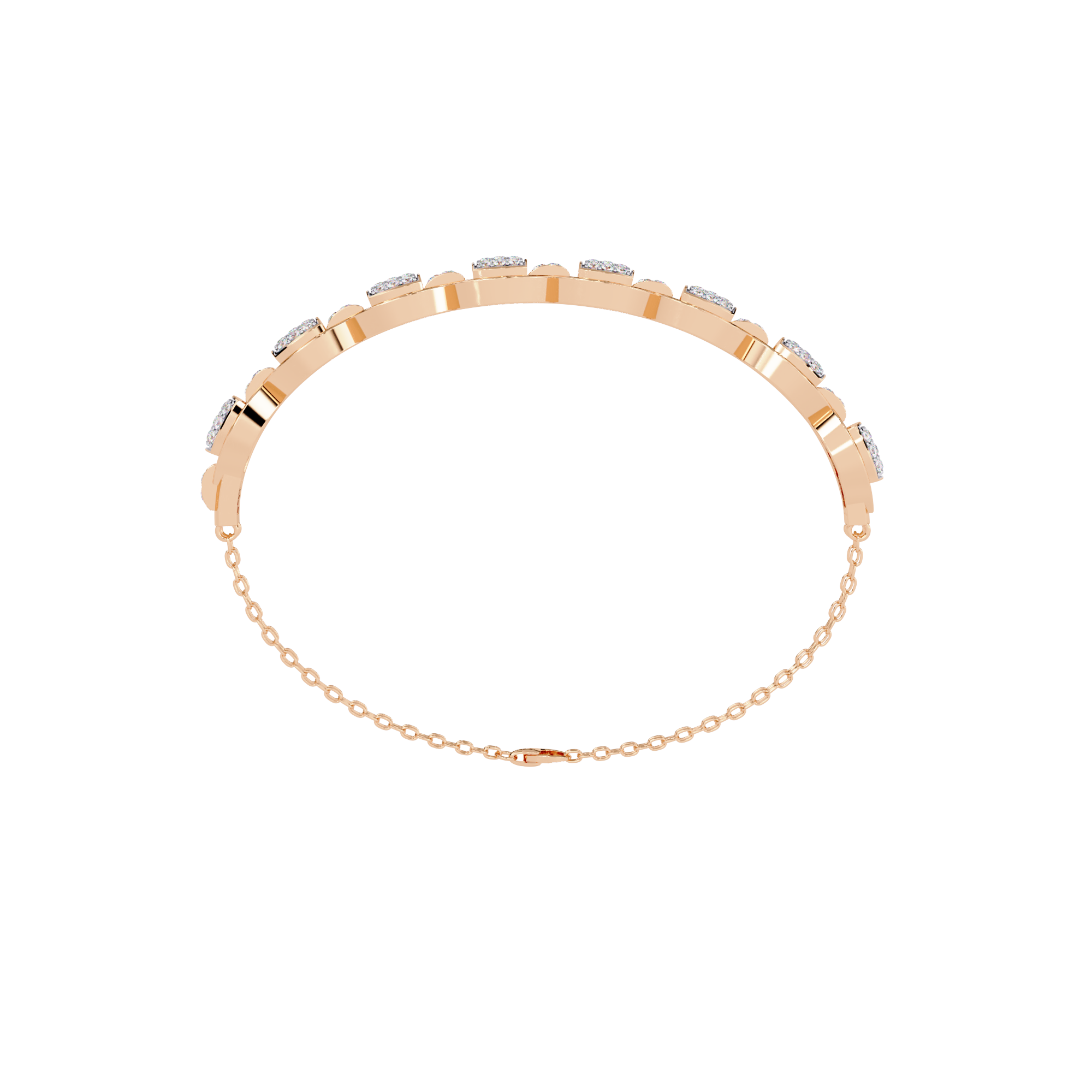 0.85 CT OVAL LINK SHIMMER BRACELET