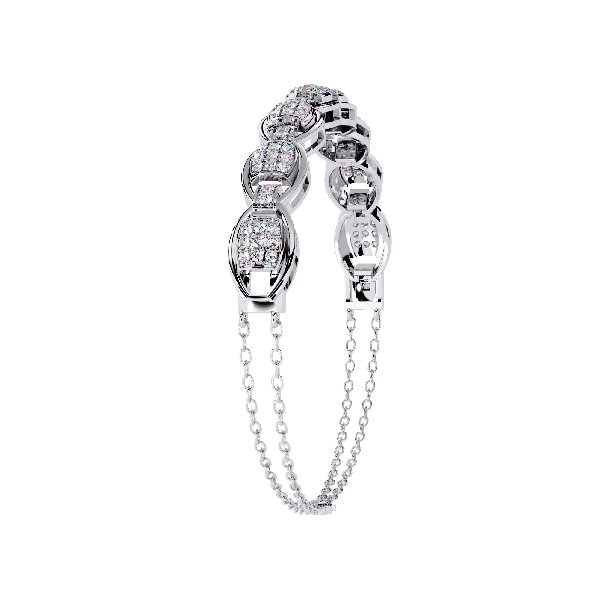 0.85 CT OVAL LINK SHIMMER BRACELET