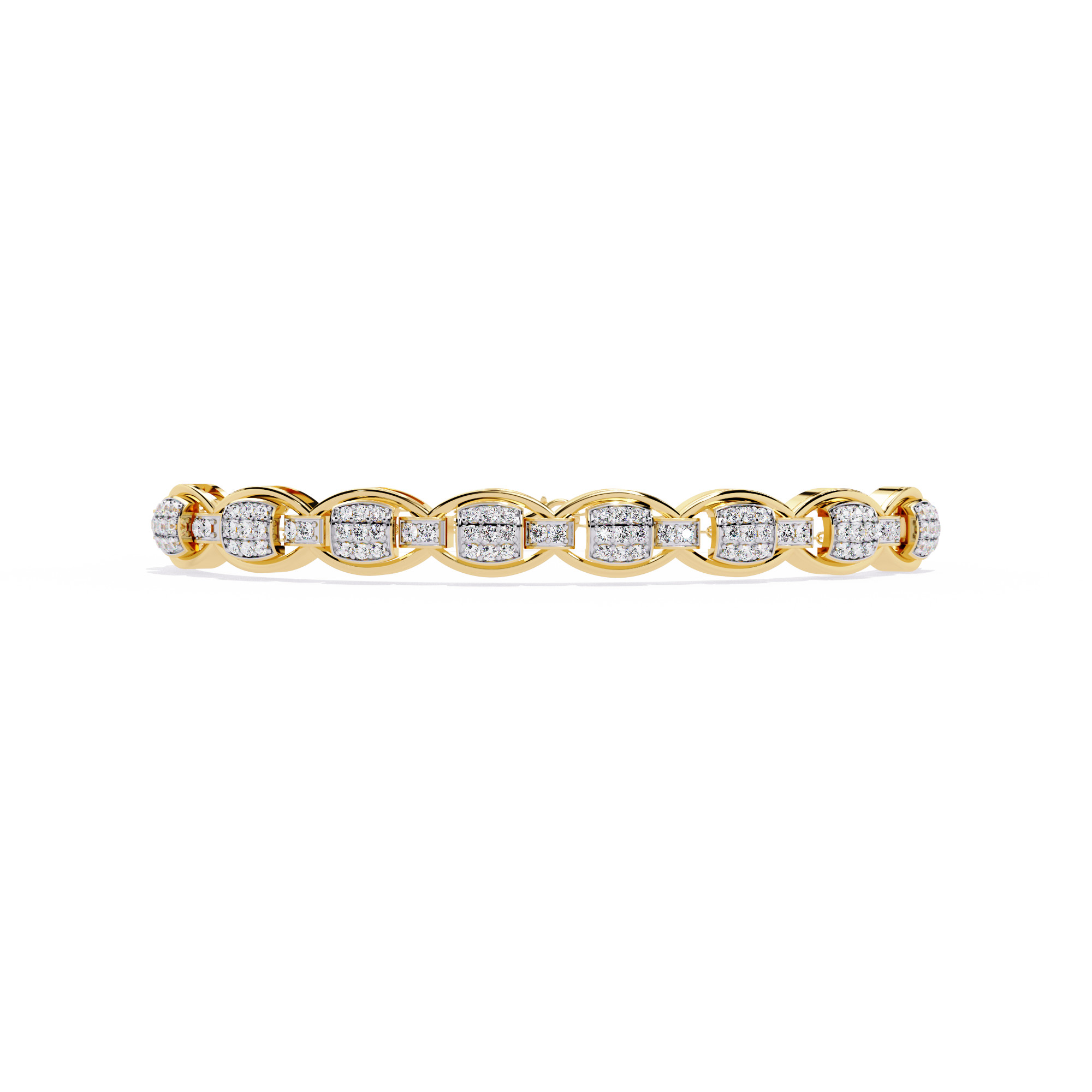 0.85 CT OVAL LINK SHIMMER BRACELET