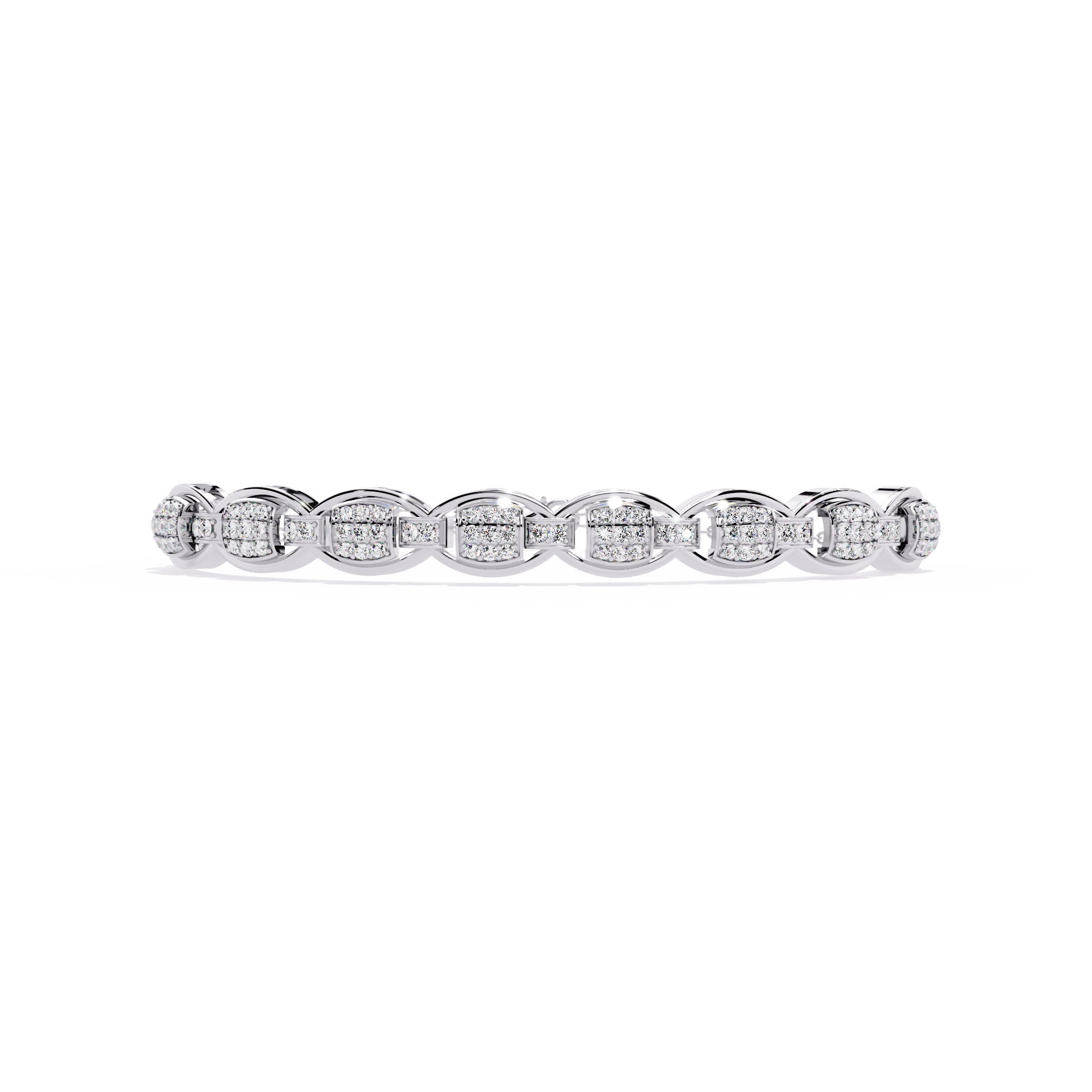 0.85 CT OVAL LINK SHIMMER BRACELET