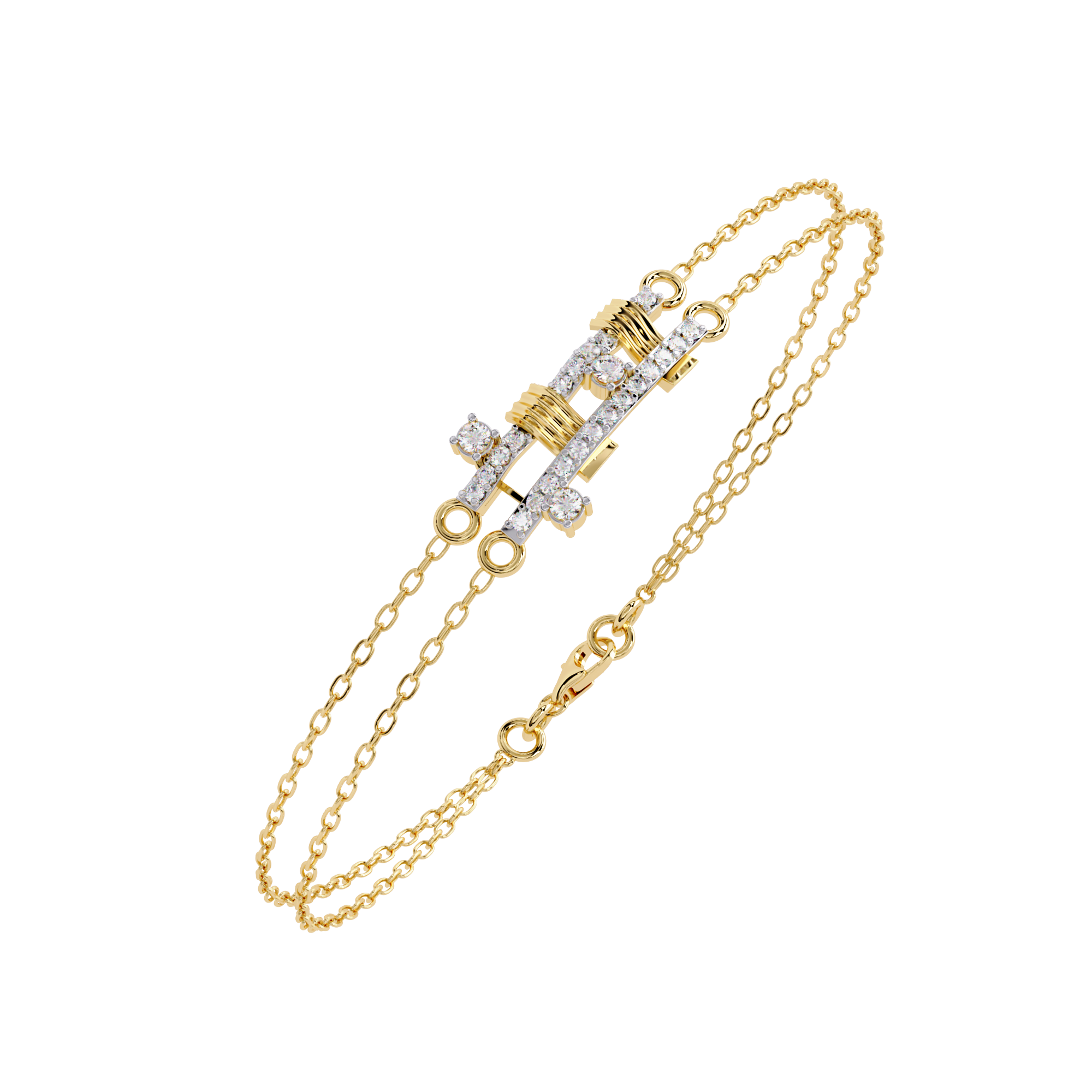 0.27 CT CITY BAR BRACELET