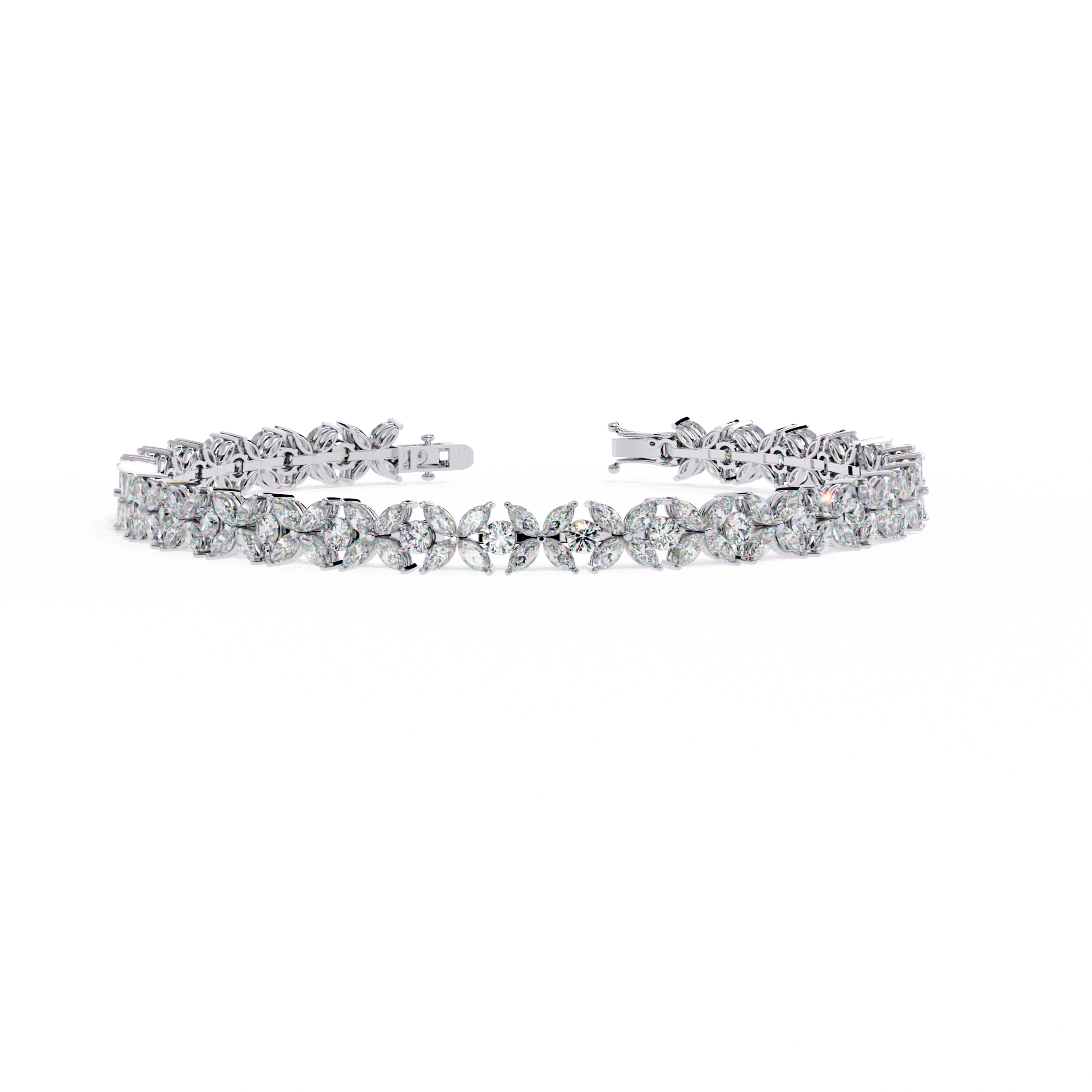 6.25 CT REGAL CLUSTER BRACELET