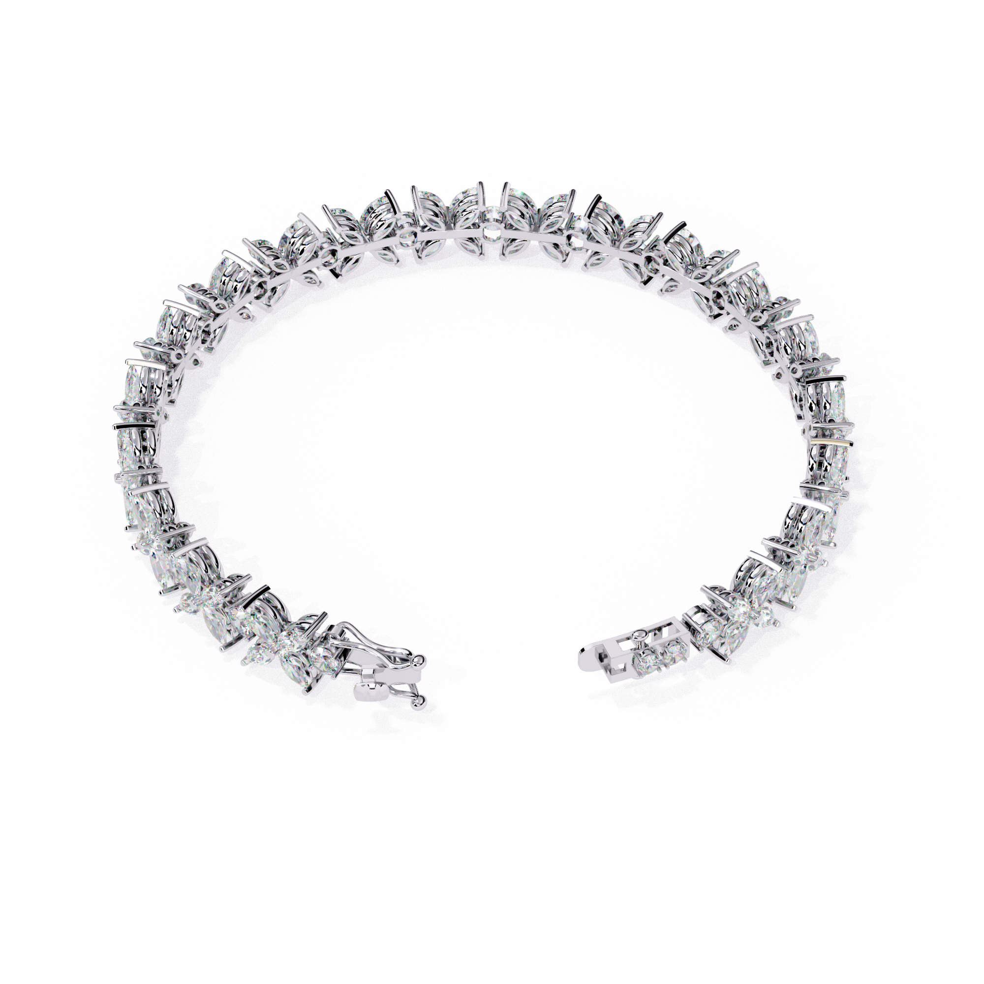 6.25 CT REGAL CLUSTER BRACELET
