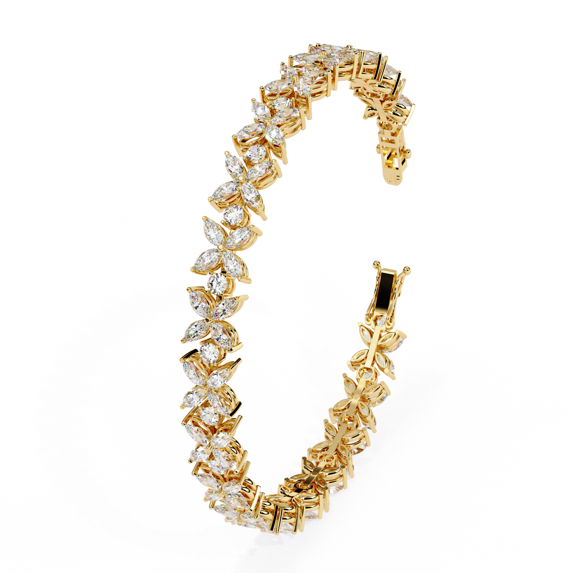 6.25 CT REGAL CLUSTER BRACELET