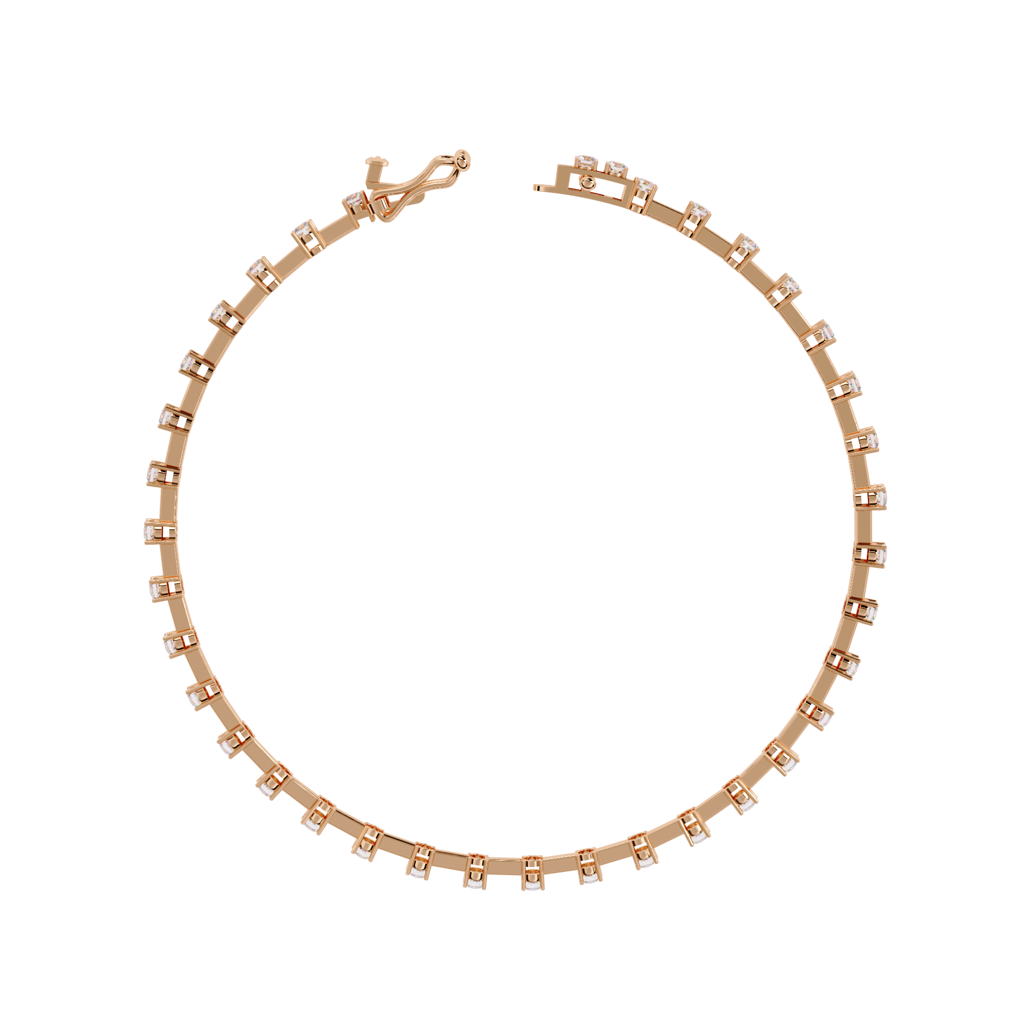 3.89 CT IMPERIAL ROW BRACELET