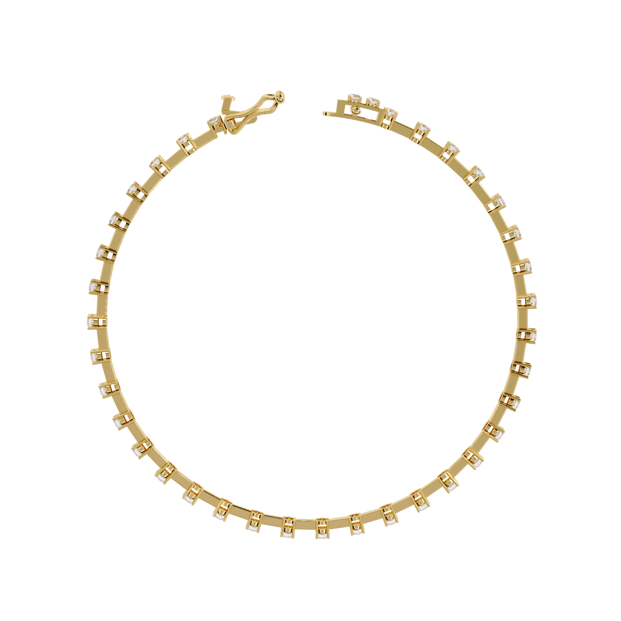 3.89 CT IMPERIAL ROW BRACELET