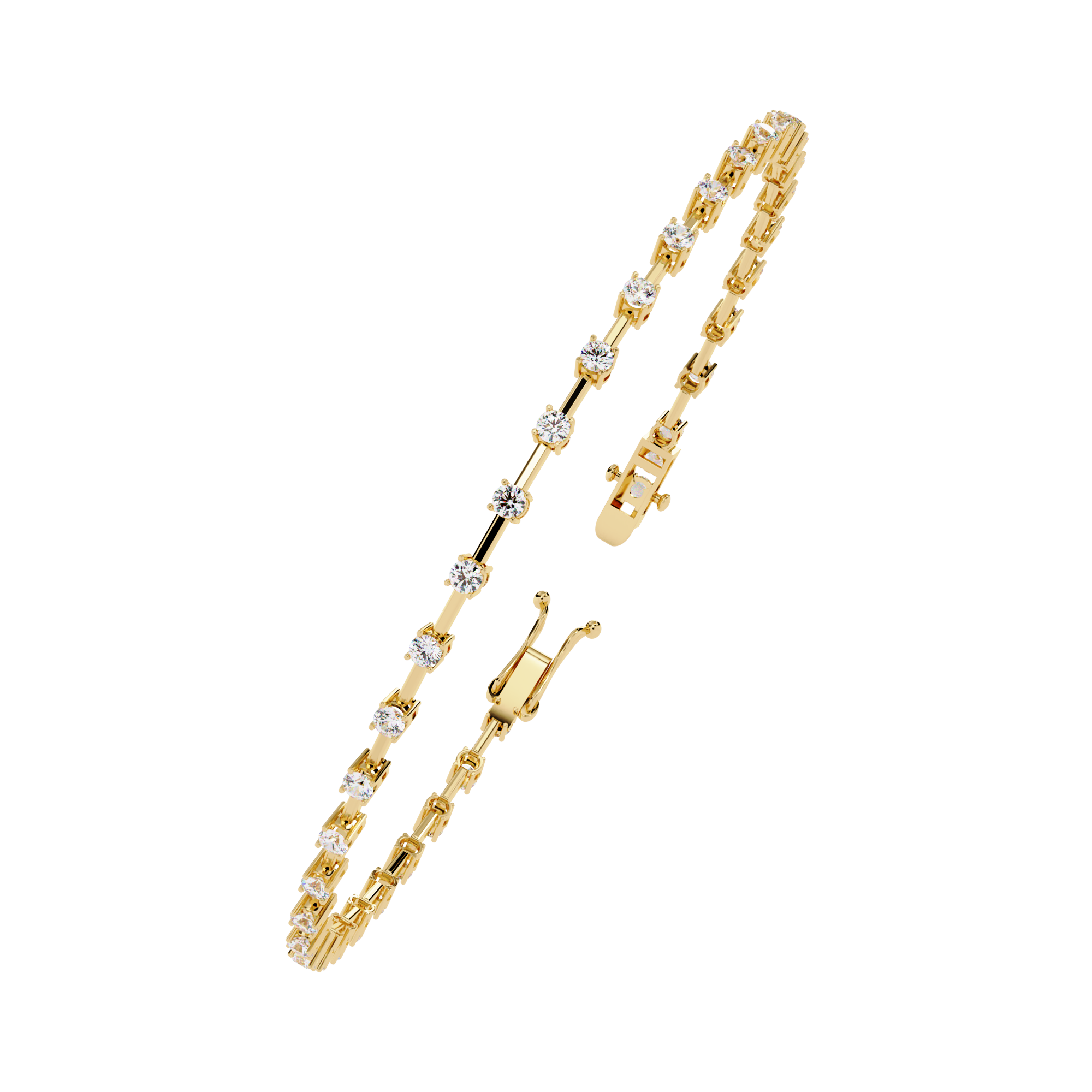 3.89 CT IMPERIAL ROW BRACELET