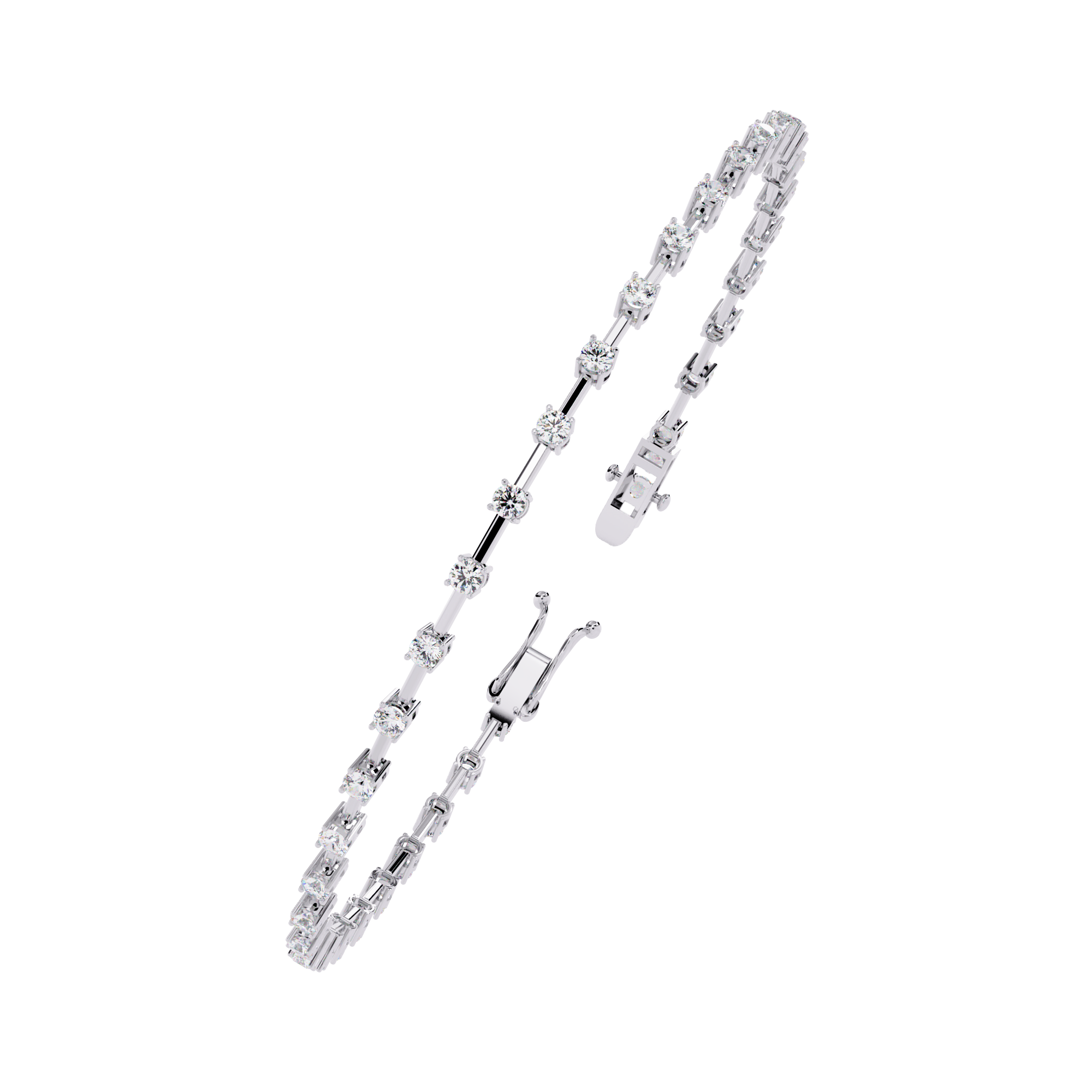 3.89 CT IMPERIAL ROW BRACELET