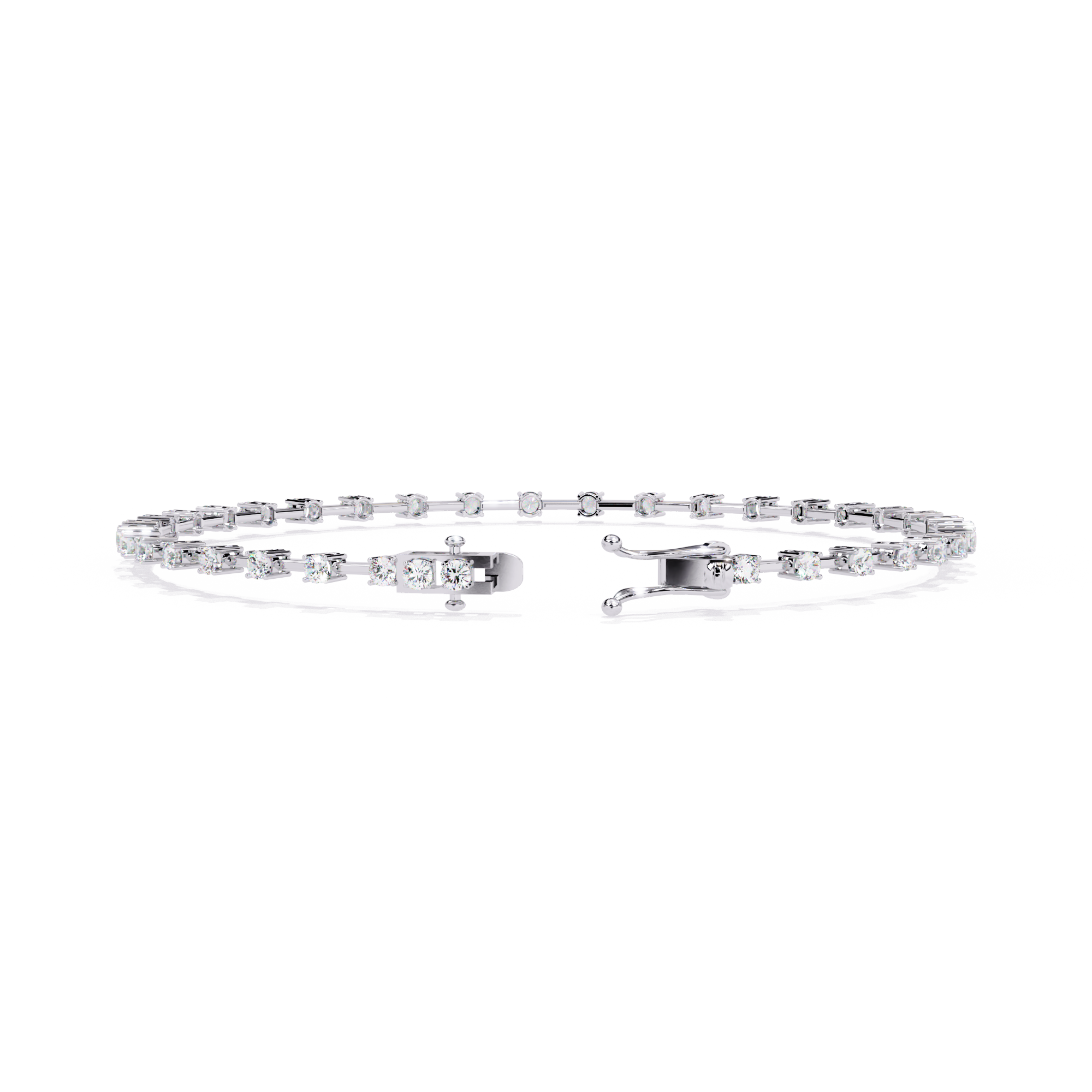 3.89 CT IMPERIAL ROW BRACELET