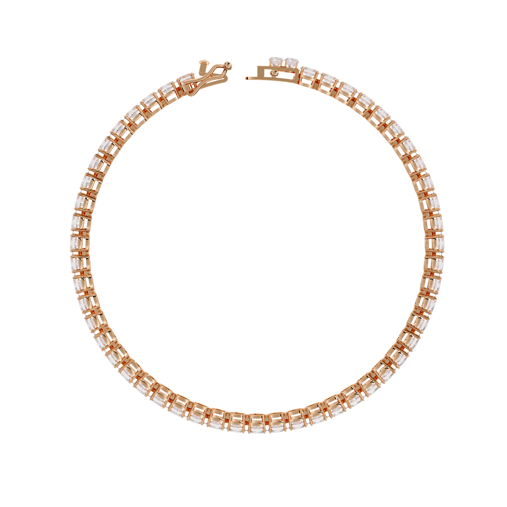 6.72 CT ETERNITY RADIANCE BRACELET 18K