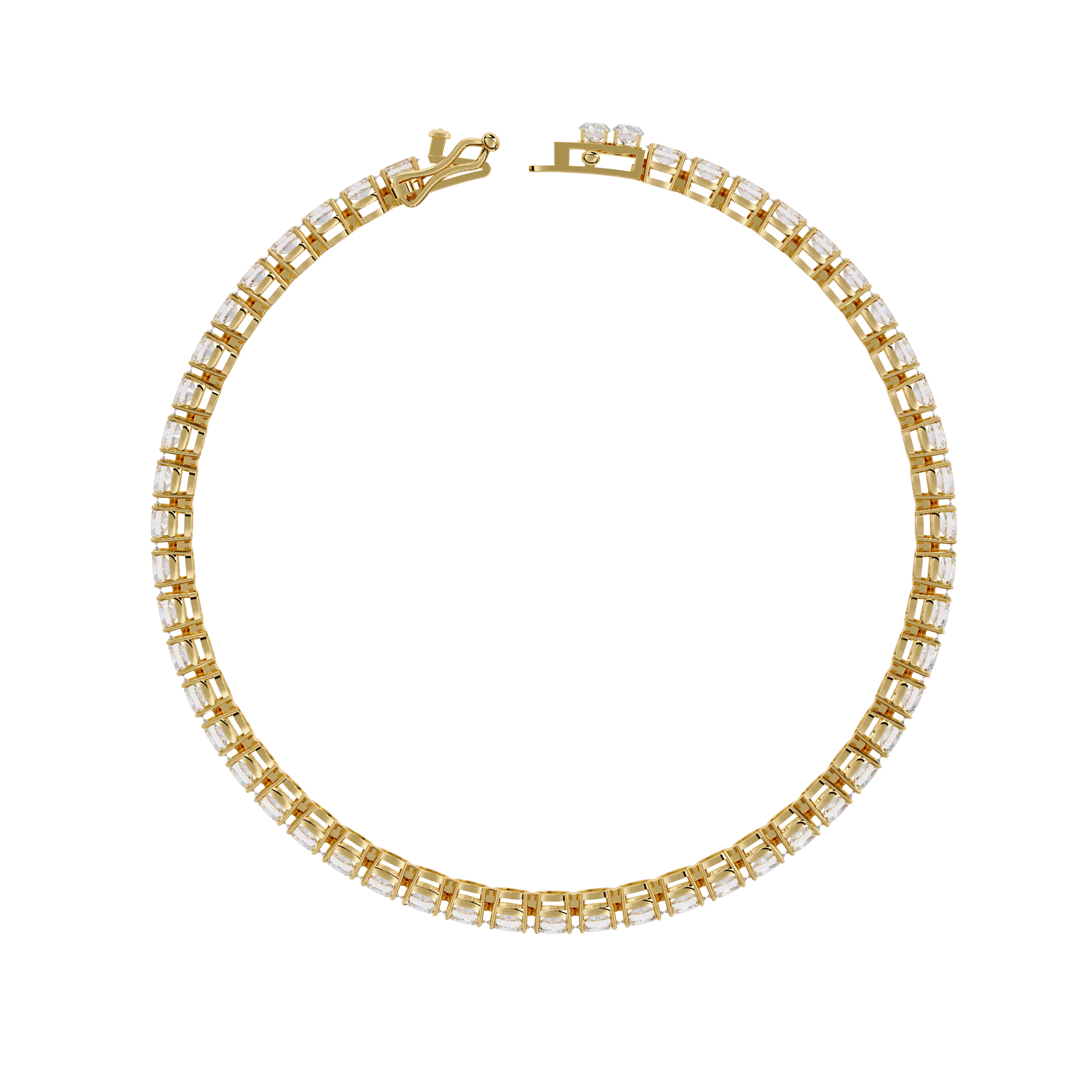 6.72 CT ETERNITY RADIANCE BRACELET 18K
