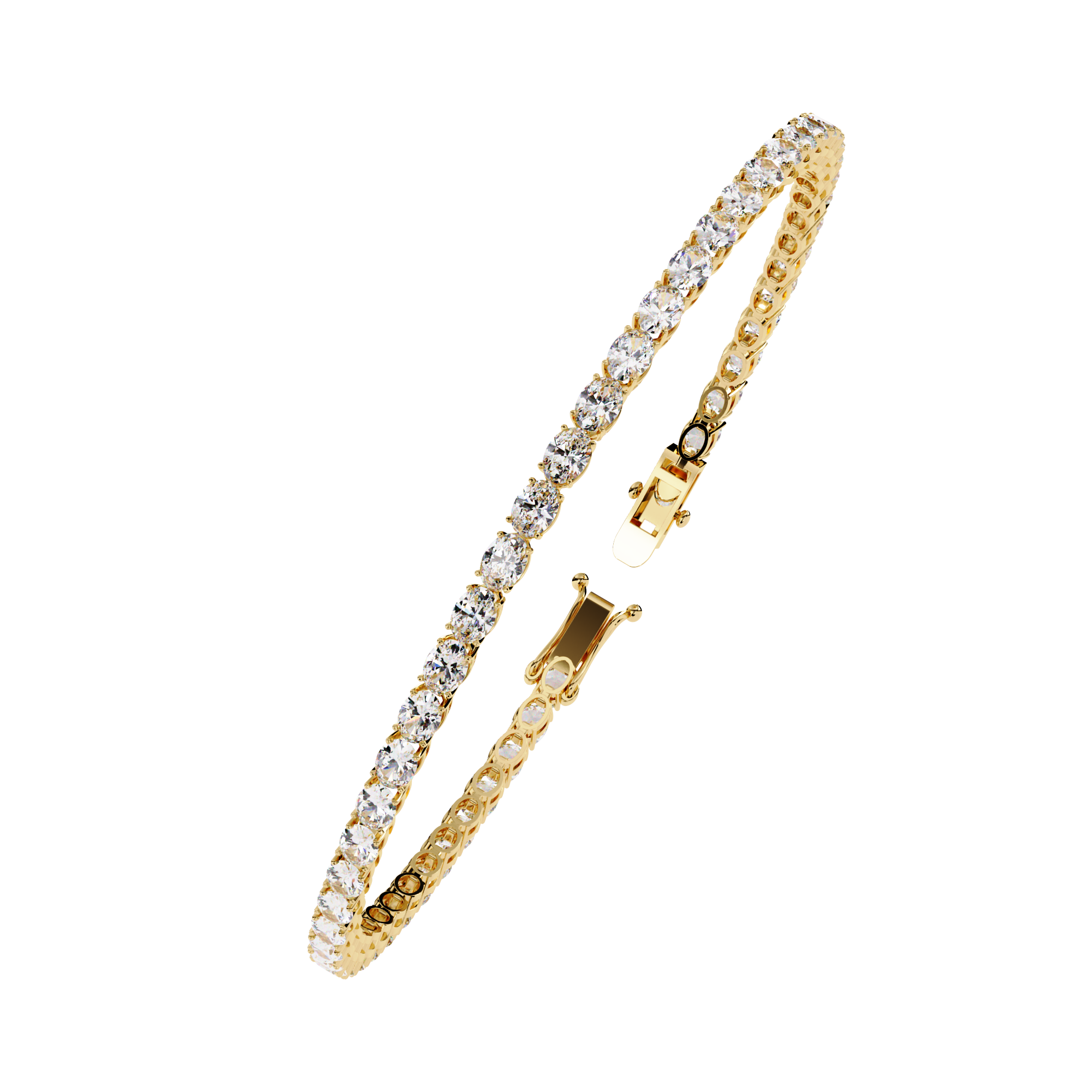 6.72 CT ETERNITY RADIANCE BRACELET 18K