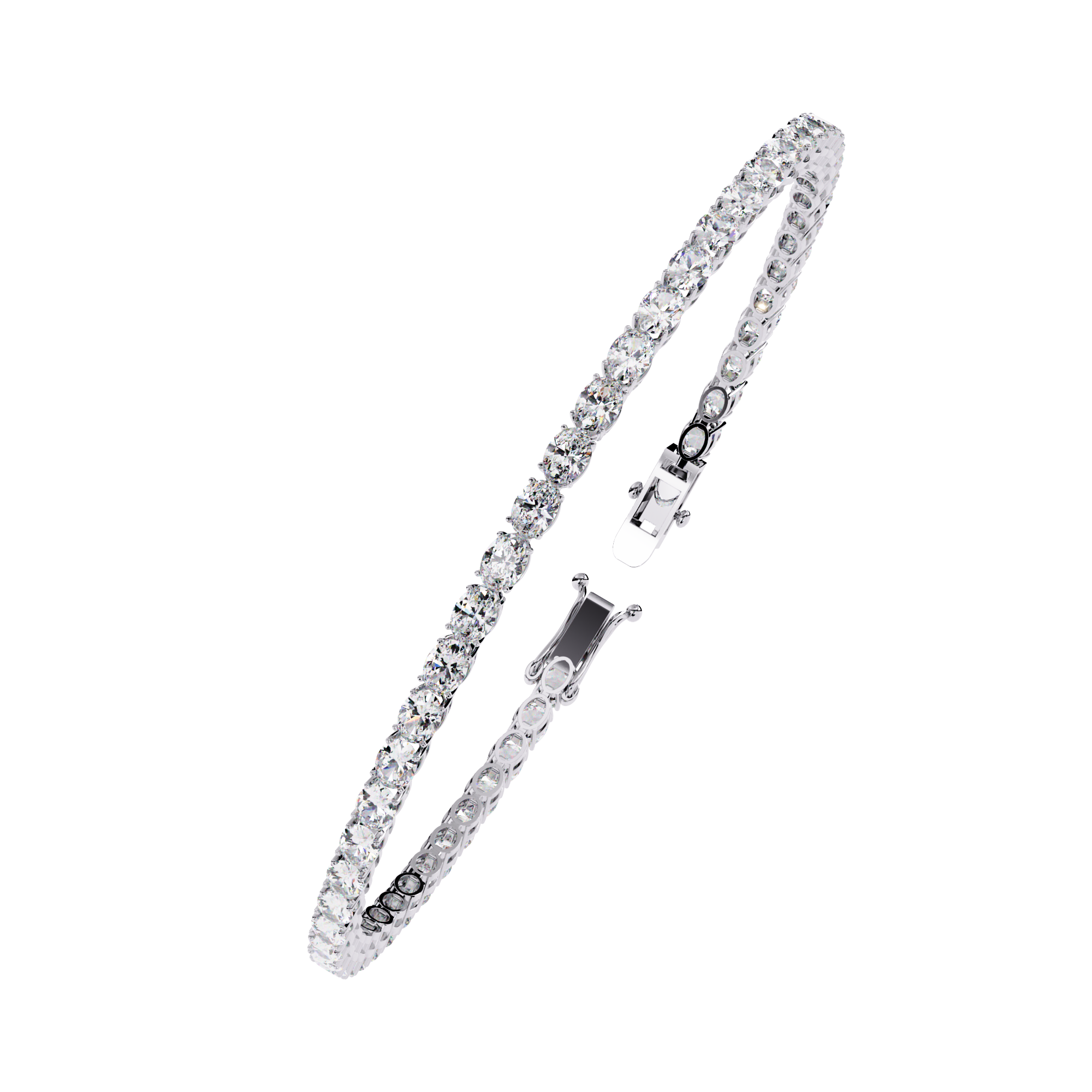 6.72 CT ETERNITY RADIANCE BRACELET 18K