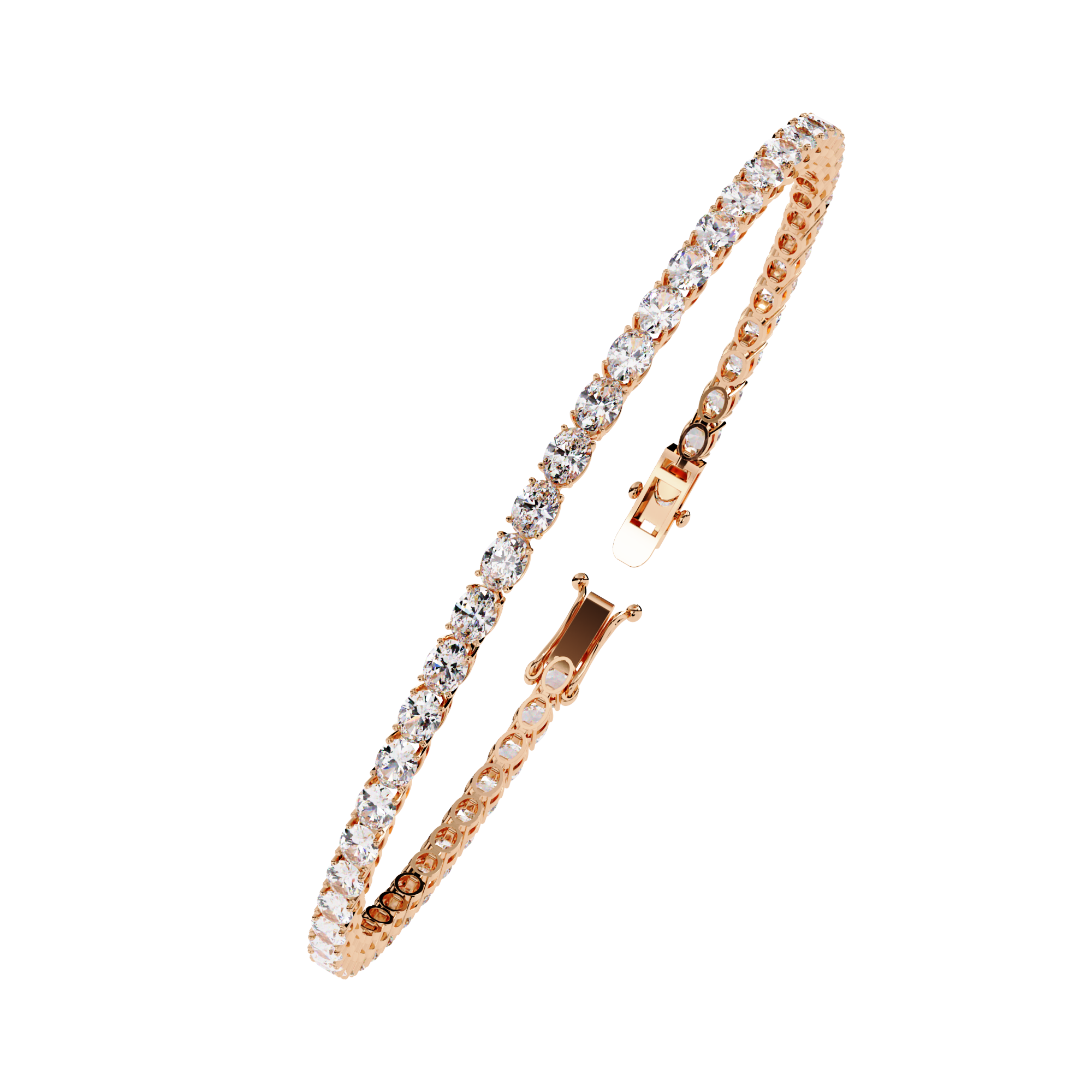 6.72 CT ETERNITY RADIANCE BRACELET 18K