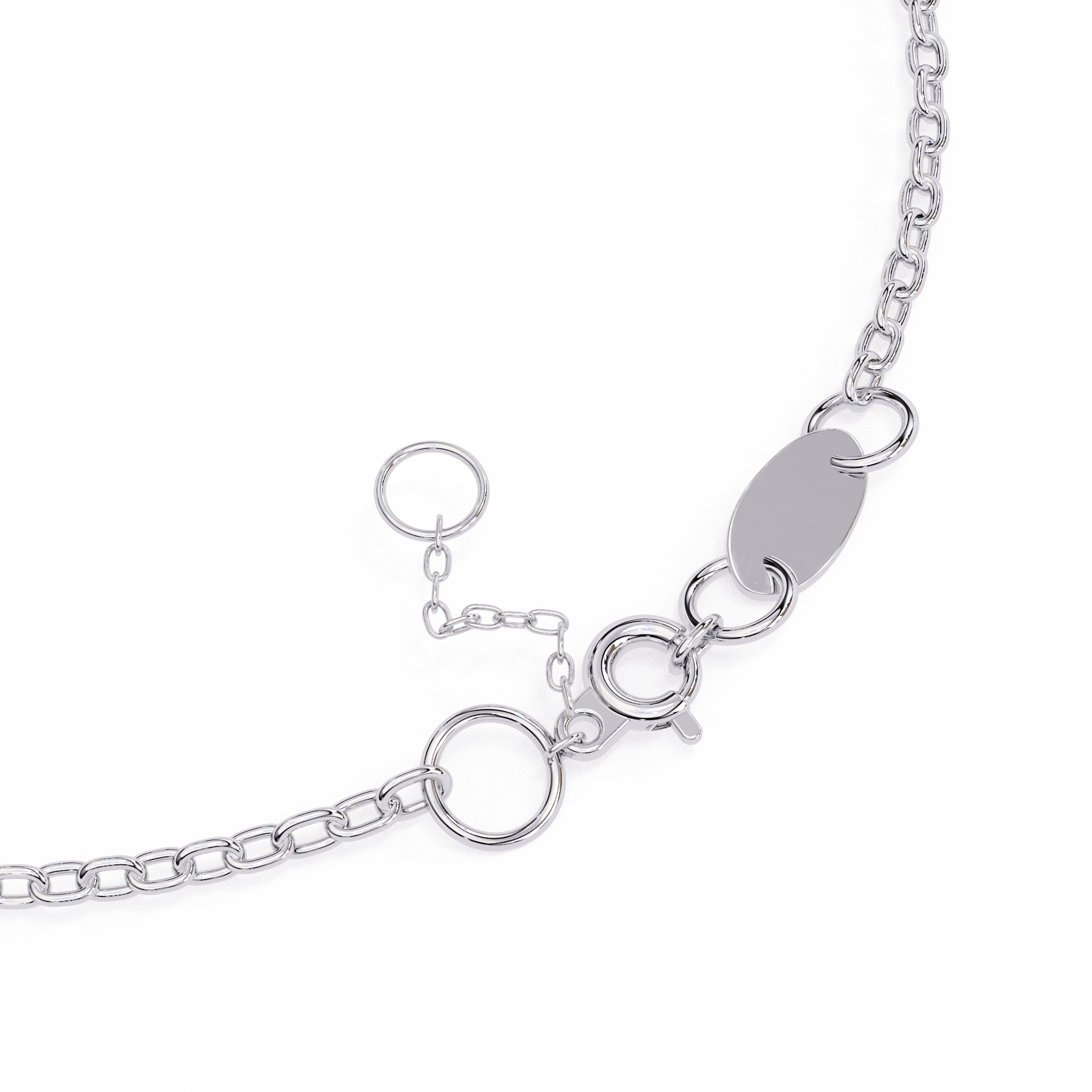 0.06 carat round bracelet 9k