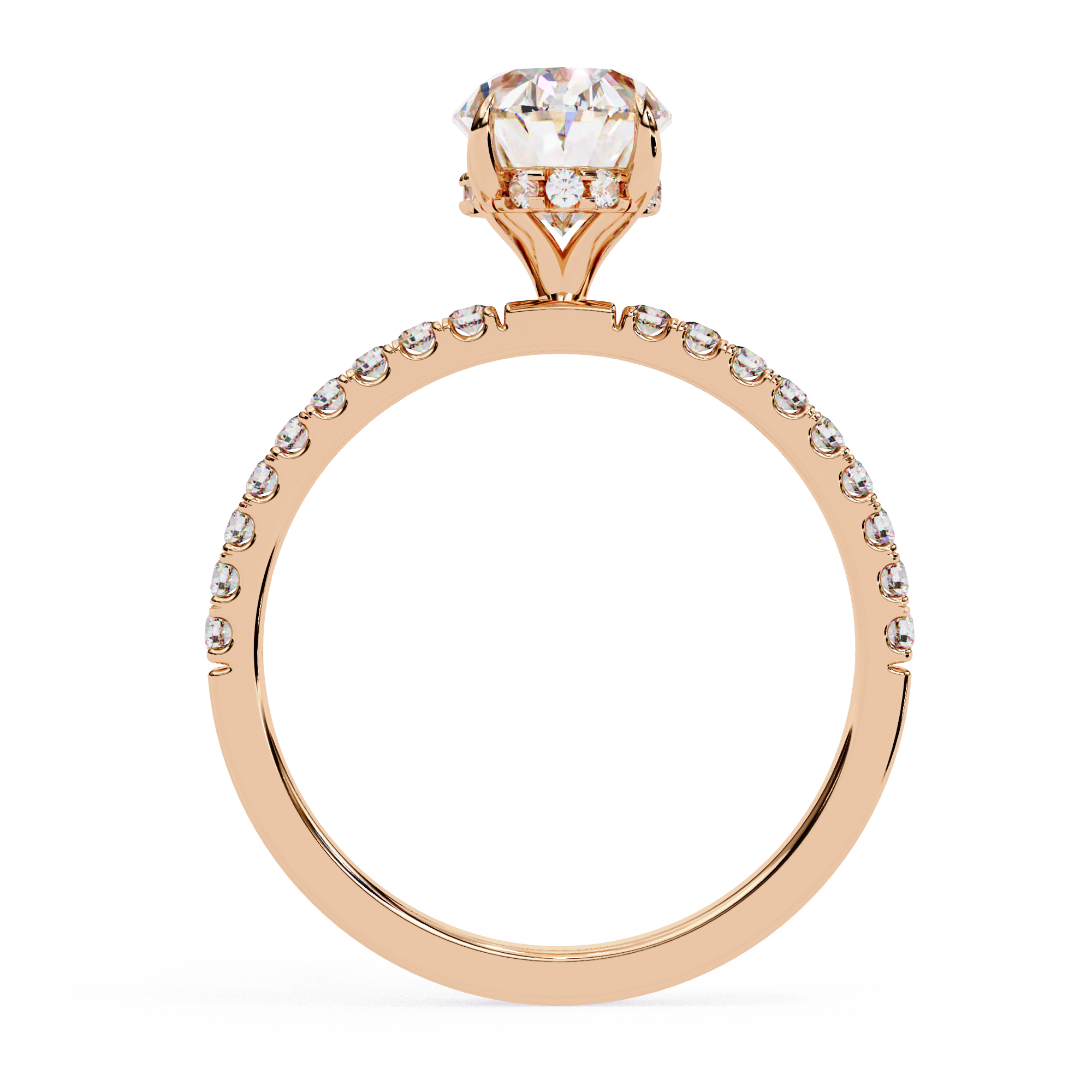 1.43 ct Luminous Oval Ring 9k
