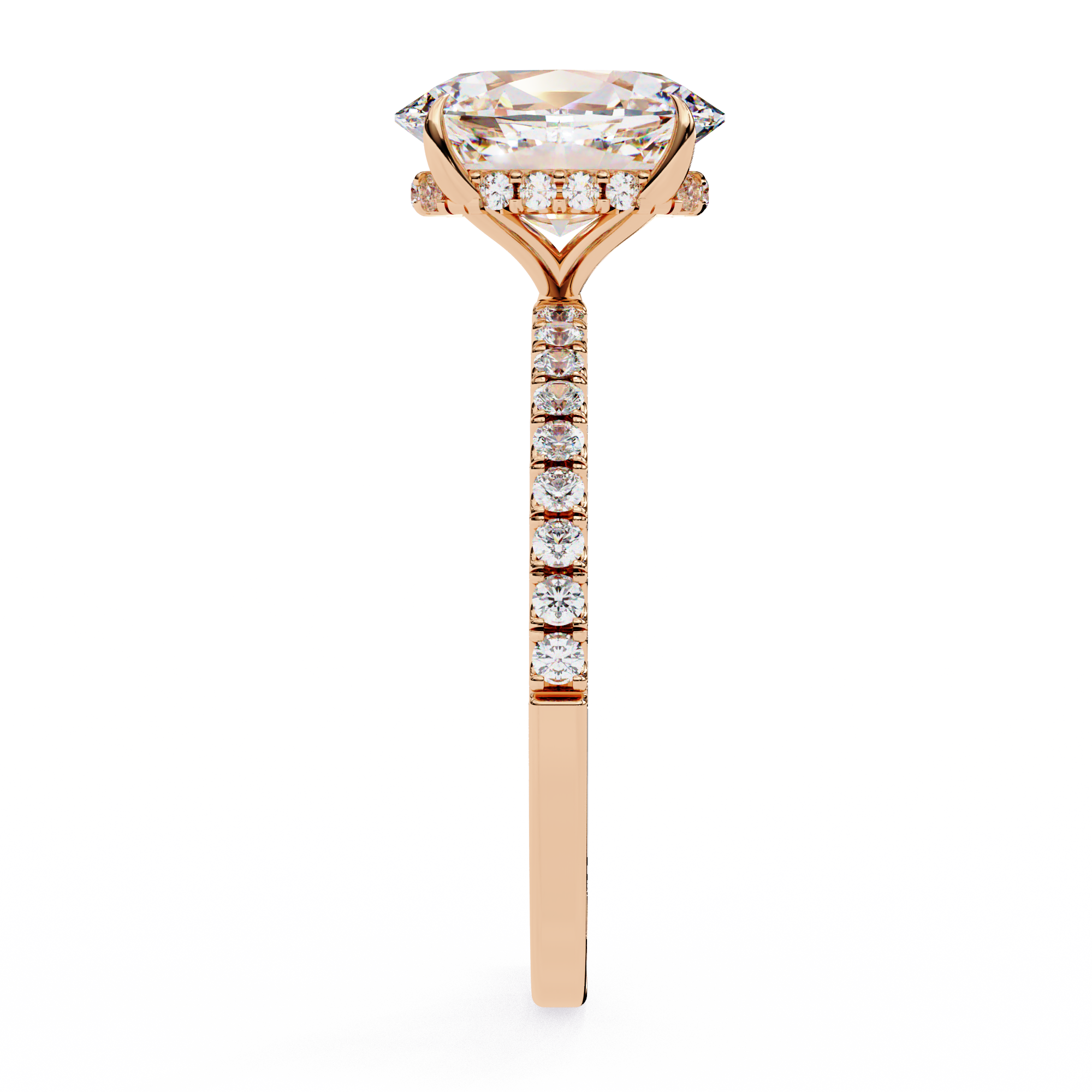 1.43 ct Luminous Oval Ring 9k