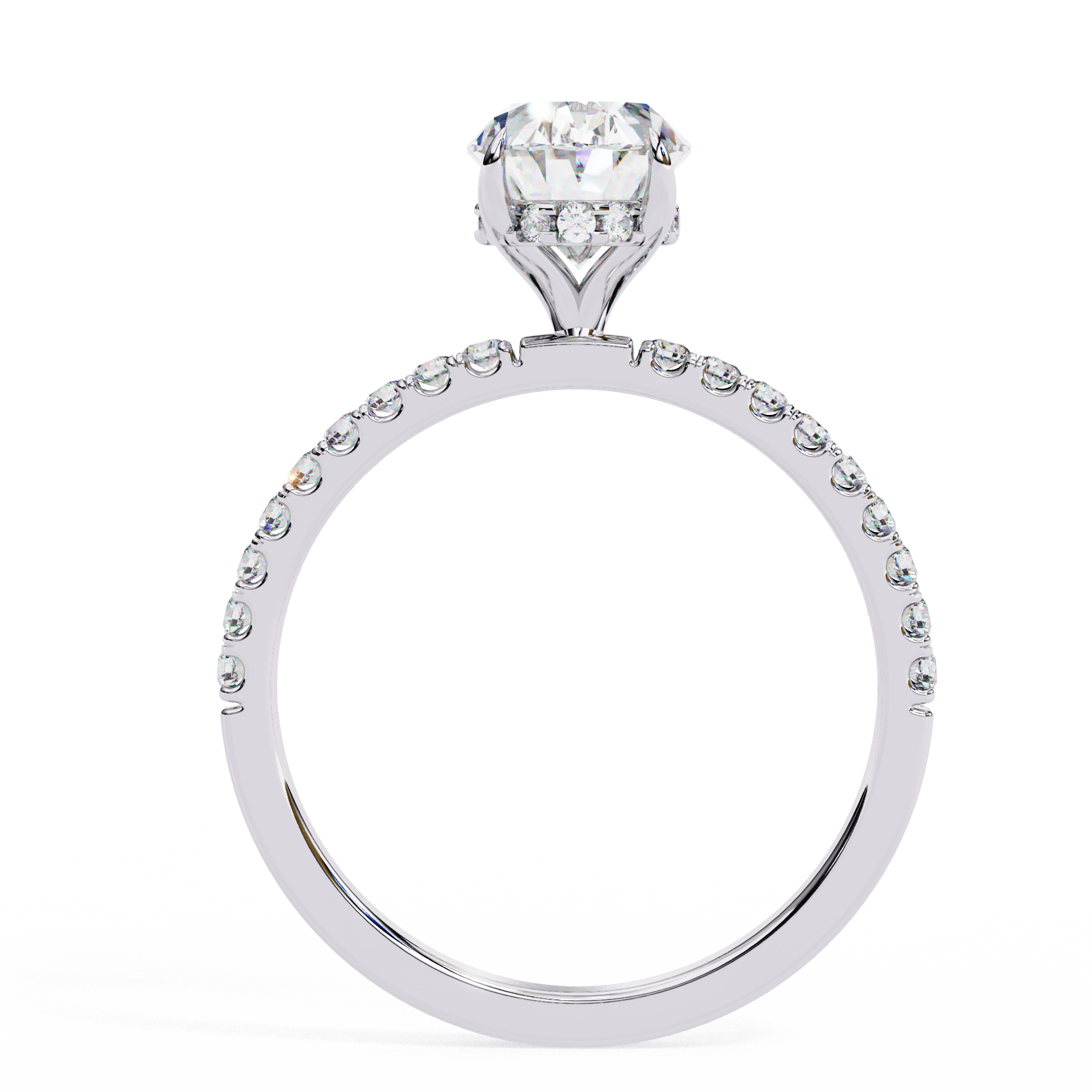 1.43 ct Luminous Oval Ring 9k