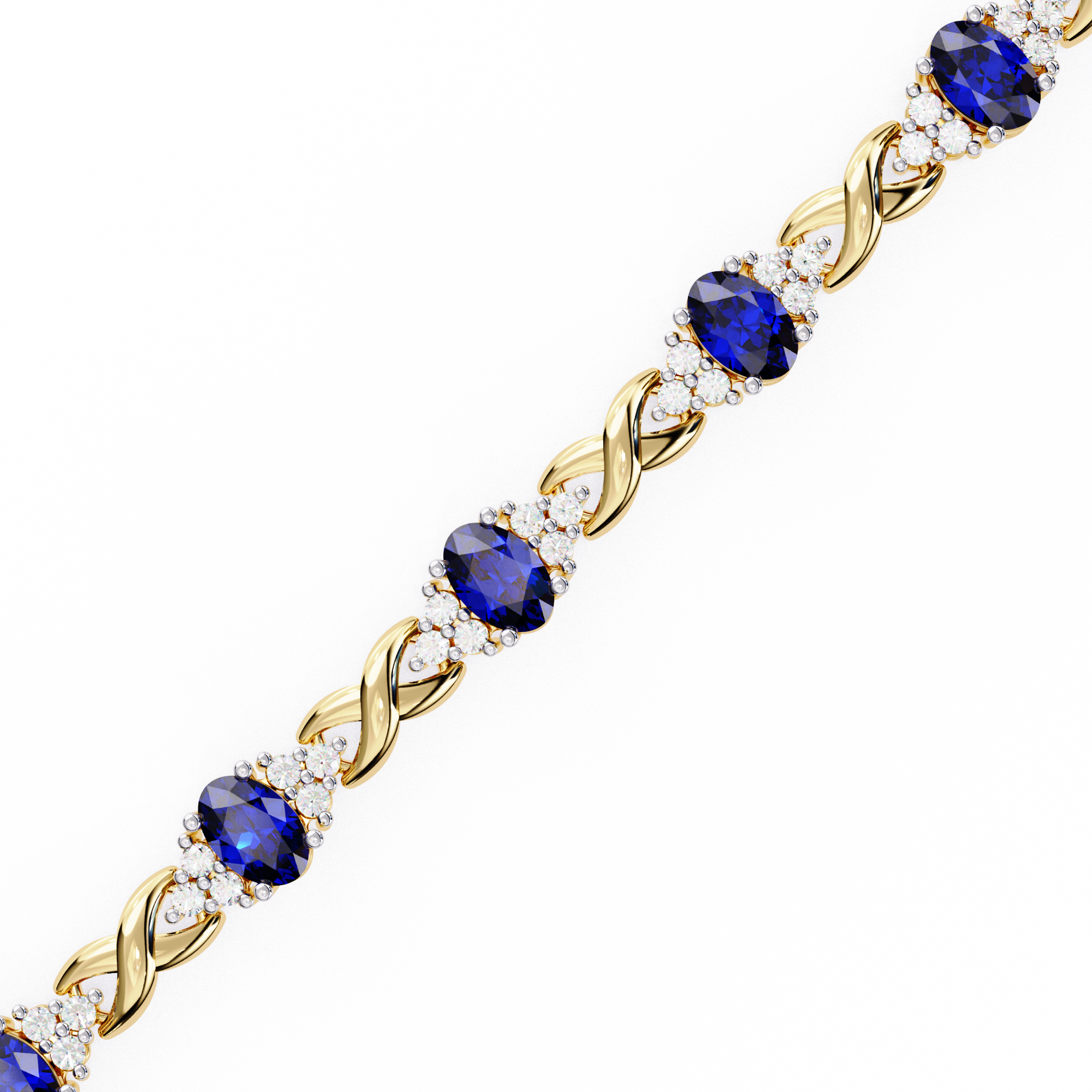 5.26 ct Oval Grandeur Bracelet 9k