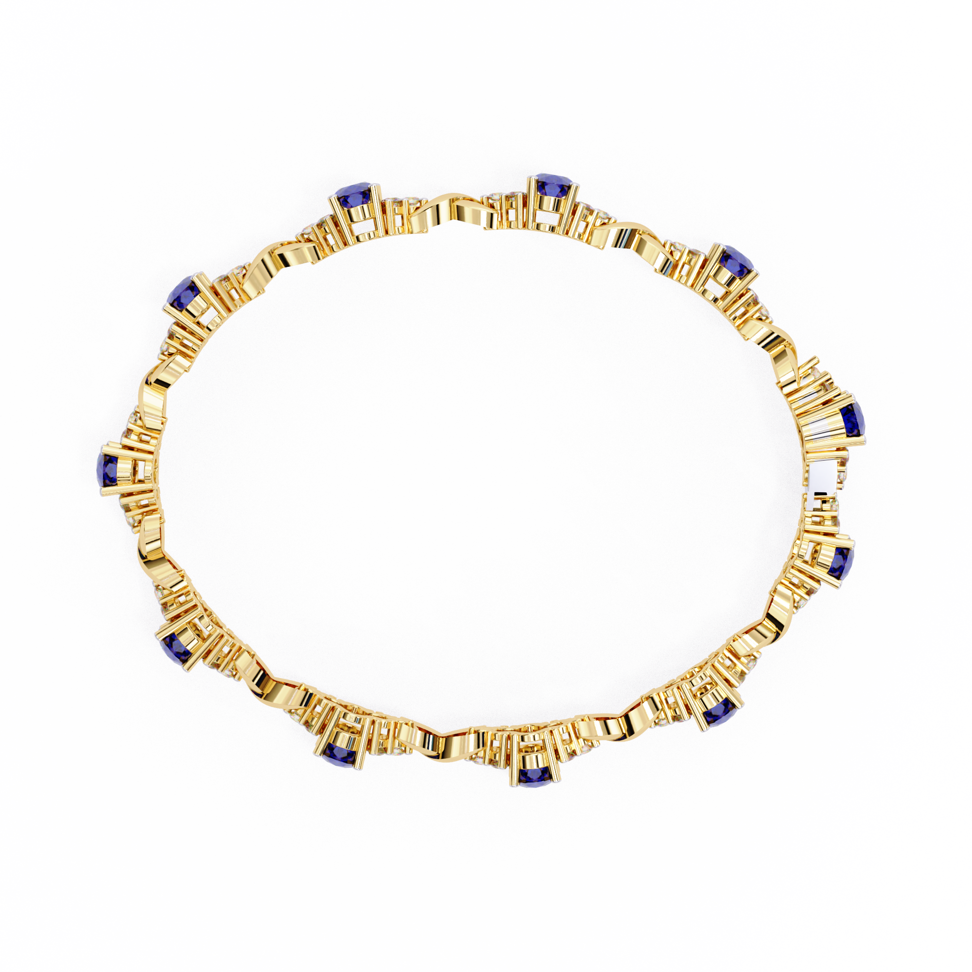 5.26 ct Oval Grandeur Bracelet 9k