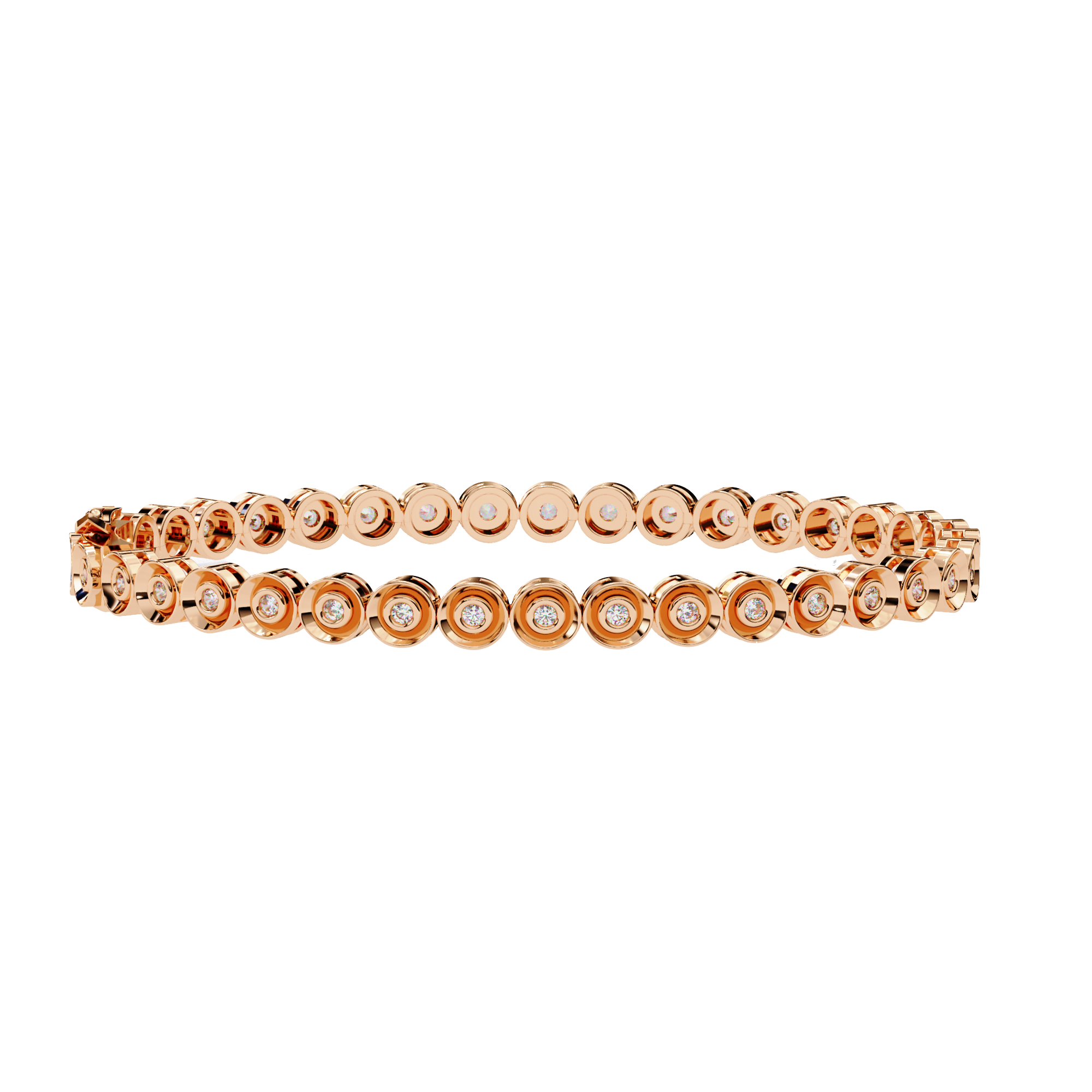 0.59 ct Luminous Loop Bracelet 9k
