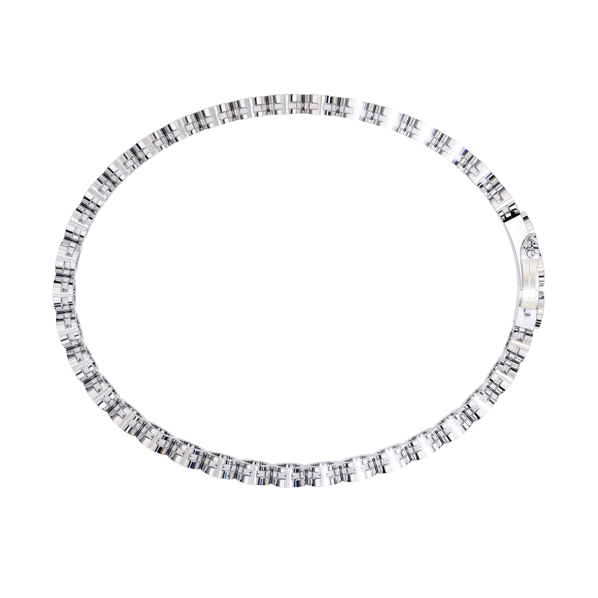 0.59 ct Luminous Loop Bracelet 9k