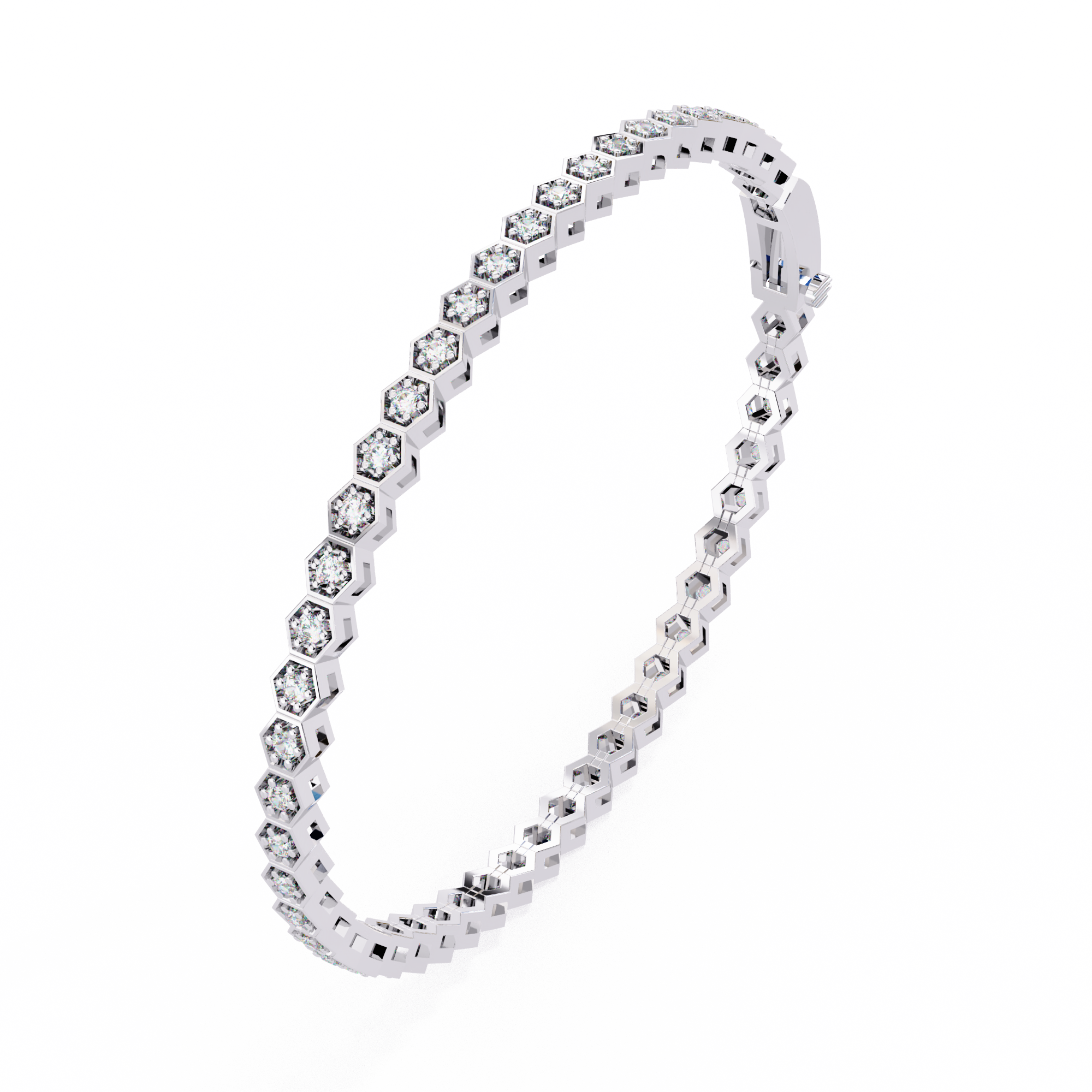 1.05 ct Golden Horizon Bracelet 9k