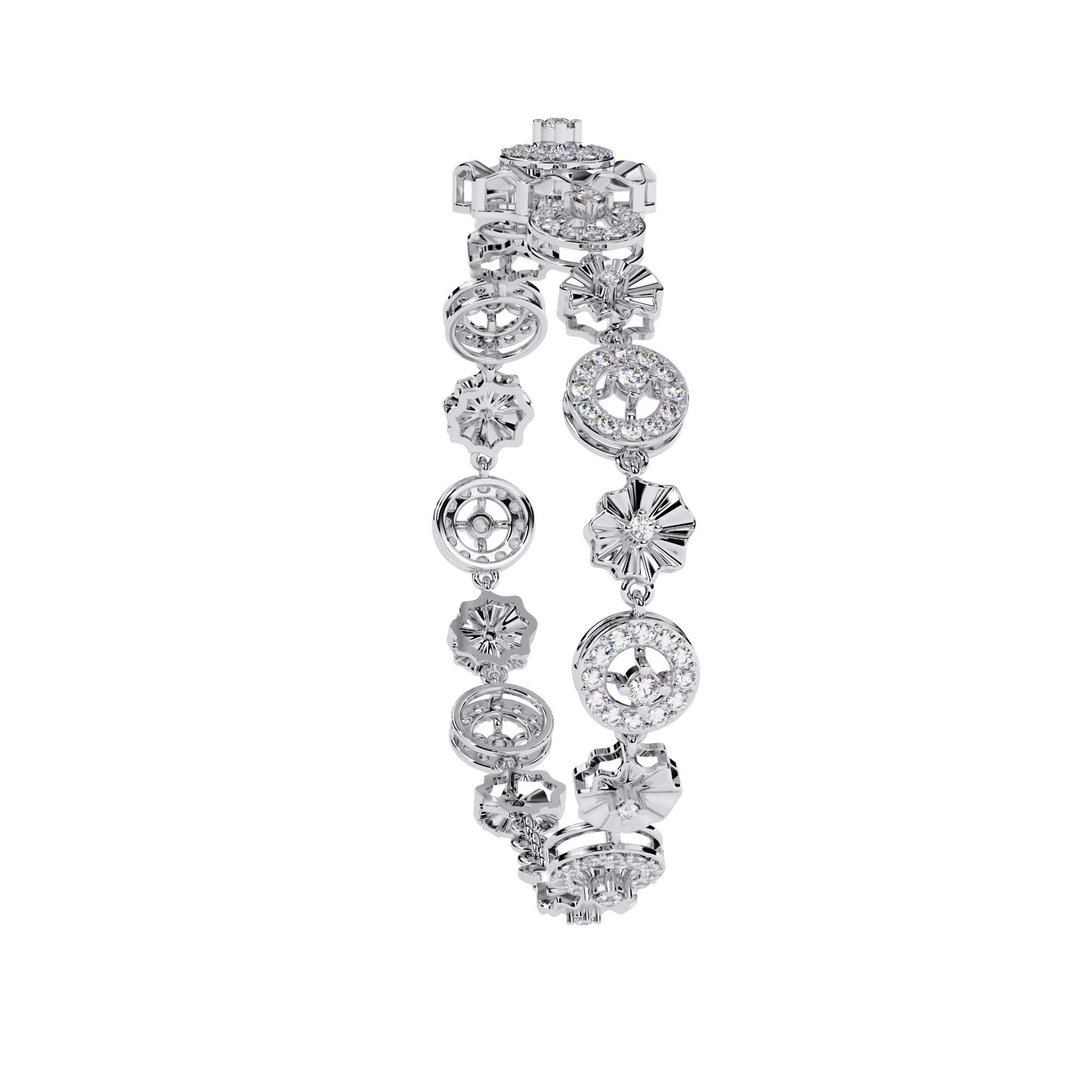 1.28 CT BLOSSOM WREATH BRACELET
