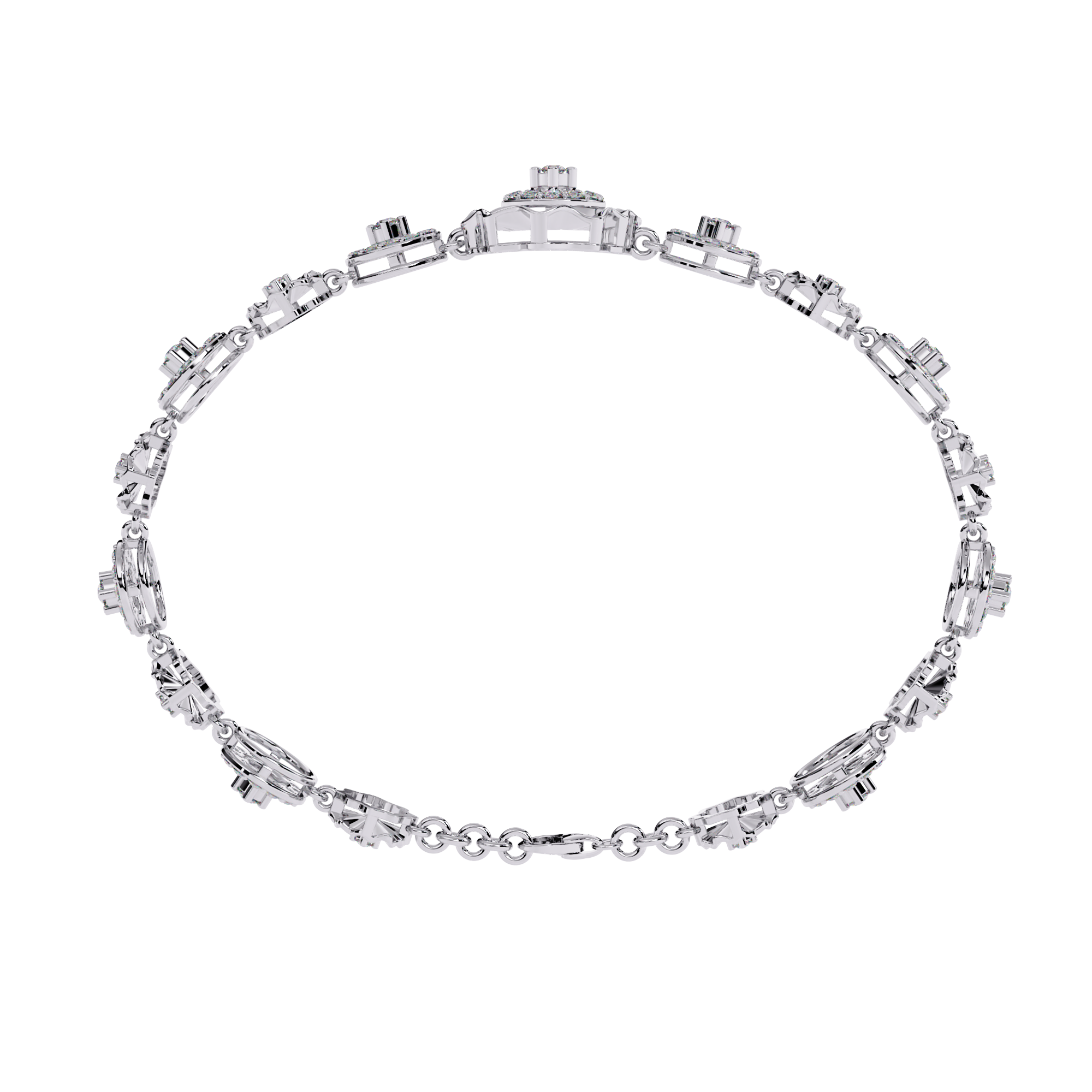 1.28 CT BLOSSOM WREATH BRACELET