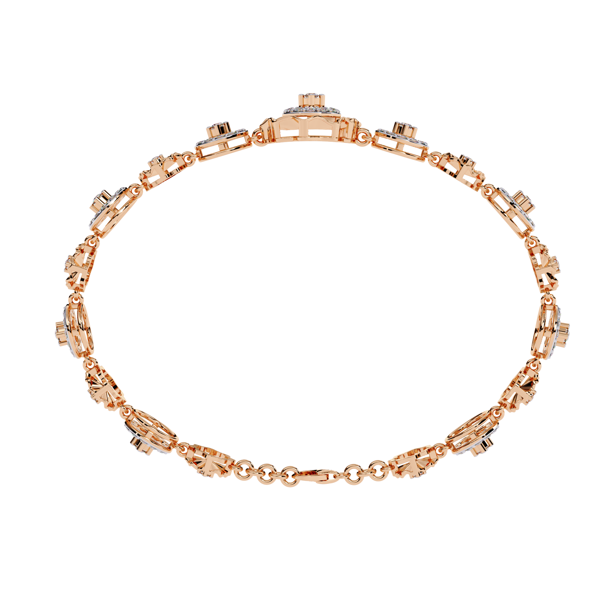 1.28 CT BLOSSOM WREATH BRACELET