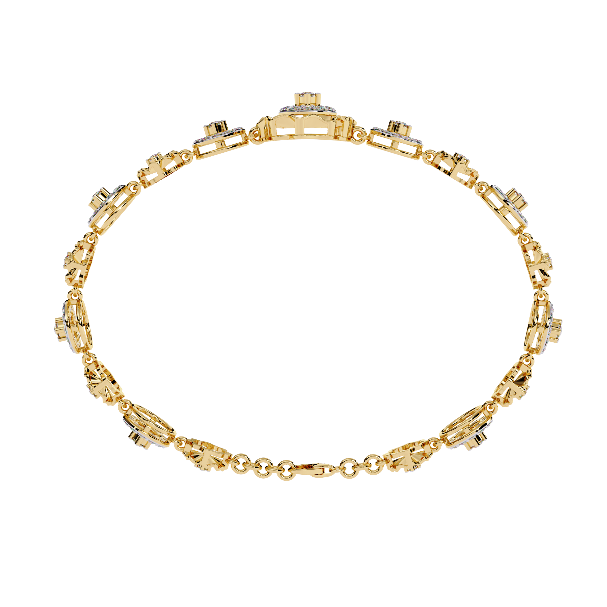 1.28 CT BLOSSOM WREATH BRACELET