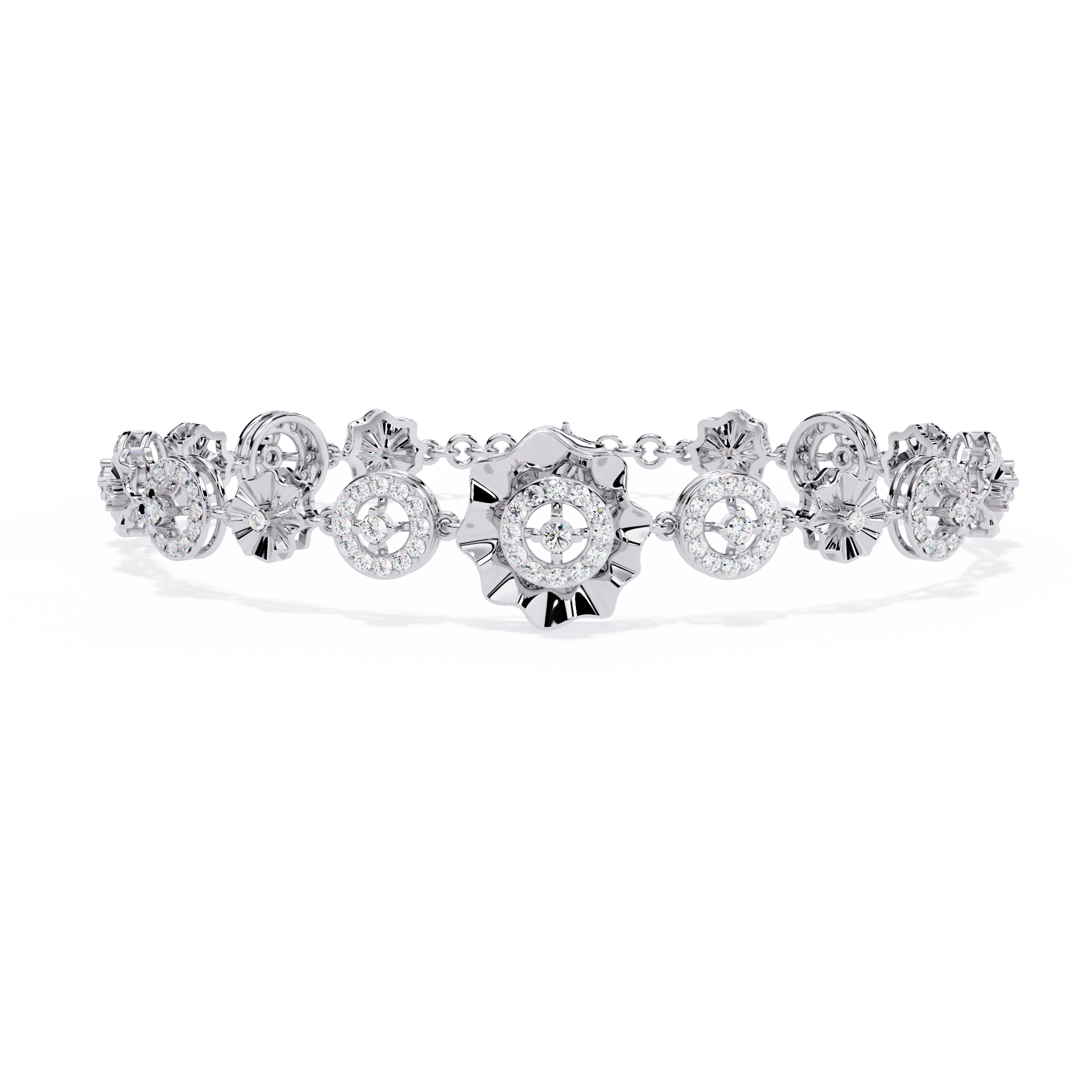 1.28 CT BLOSSOM WREATH BRACELET