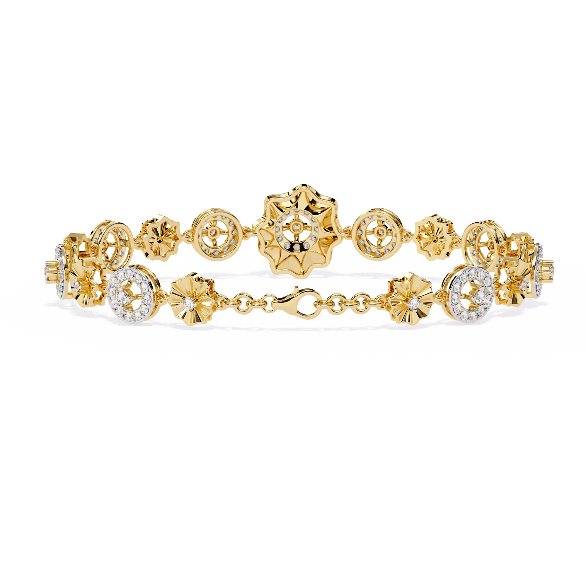1.28 CT BLOSSOM WREATH BRACELET