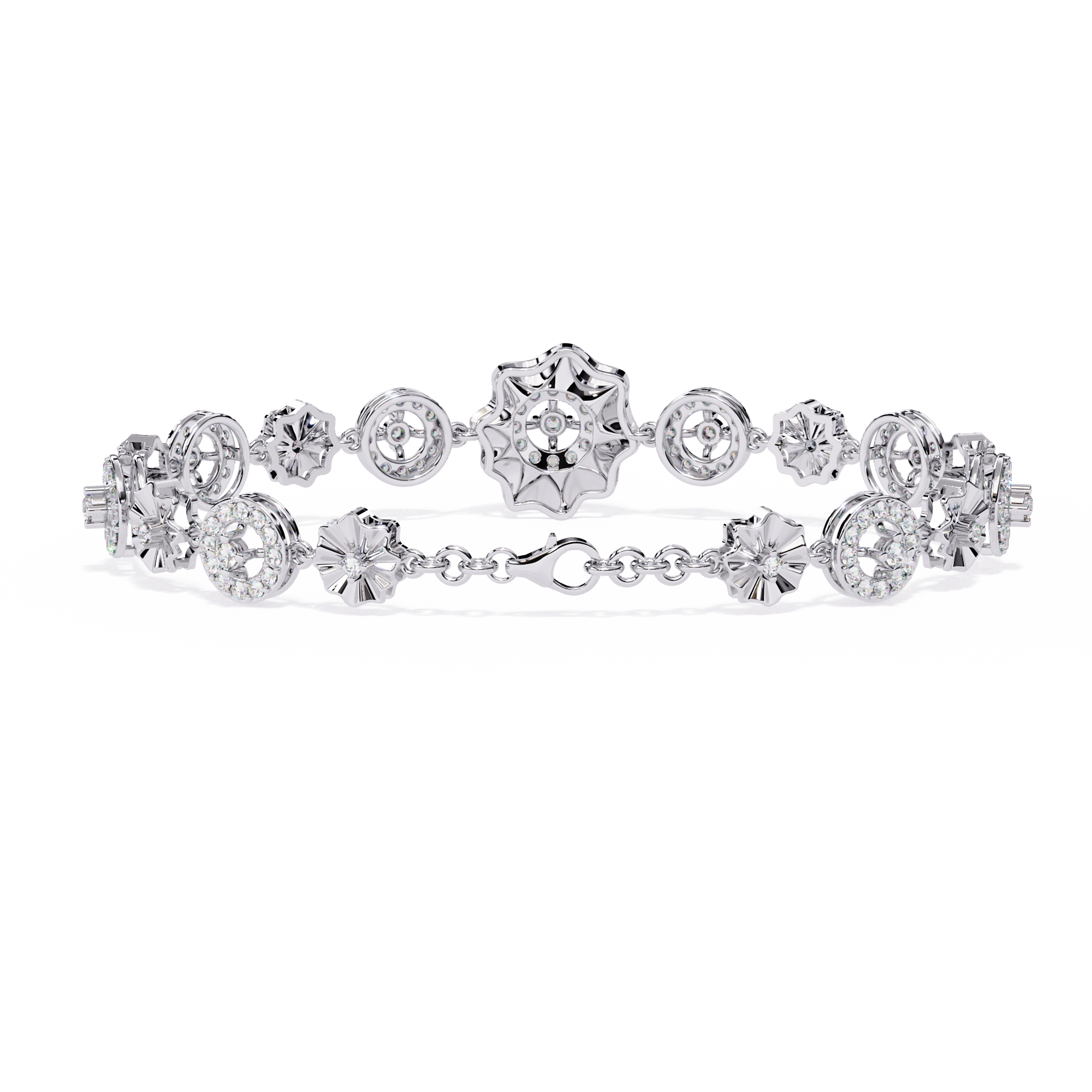 1.28 CT BLOSSOM WREATH BRACELET