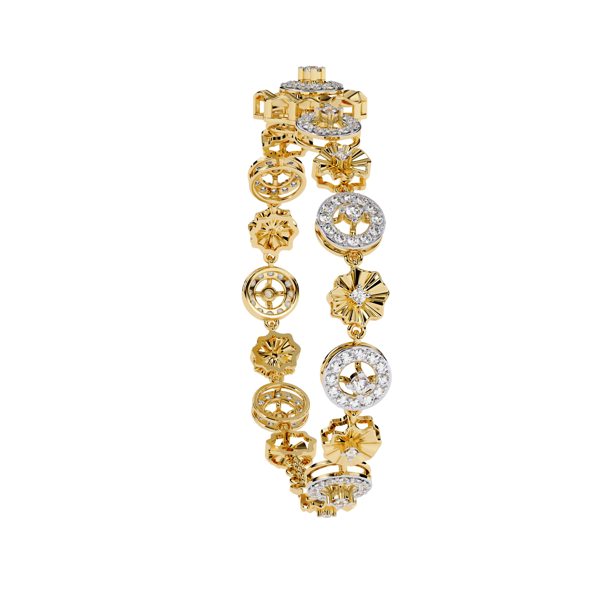 1.28 CT BLOSSOM WREATH BRACELET