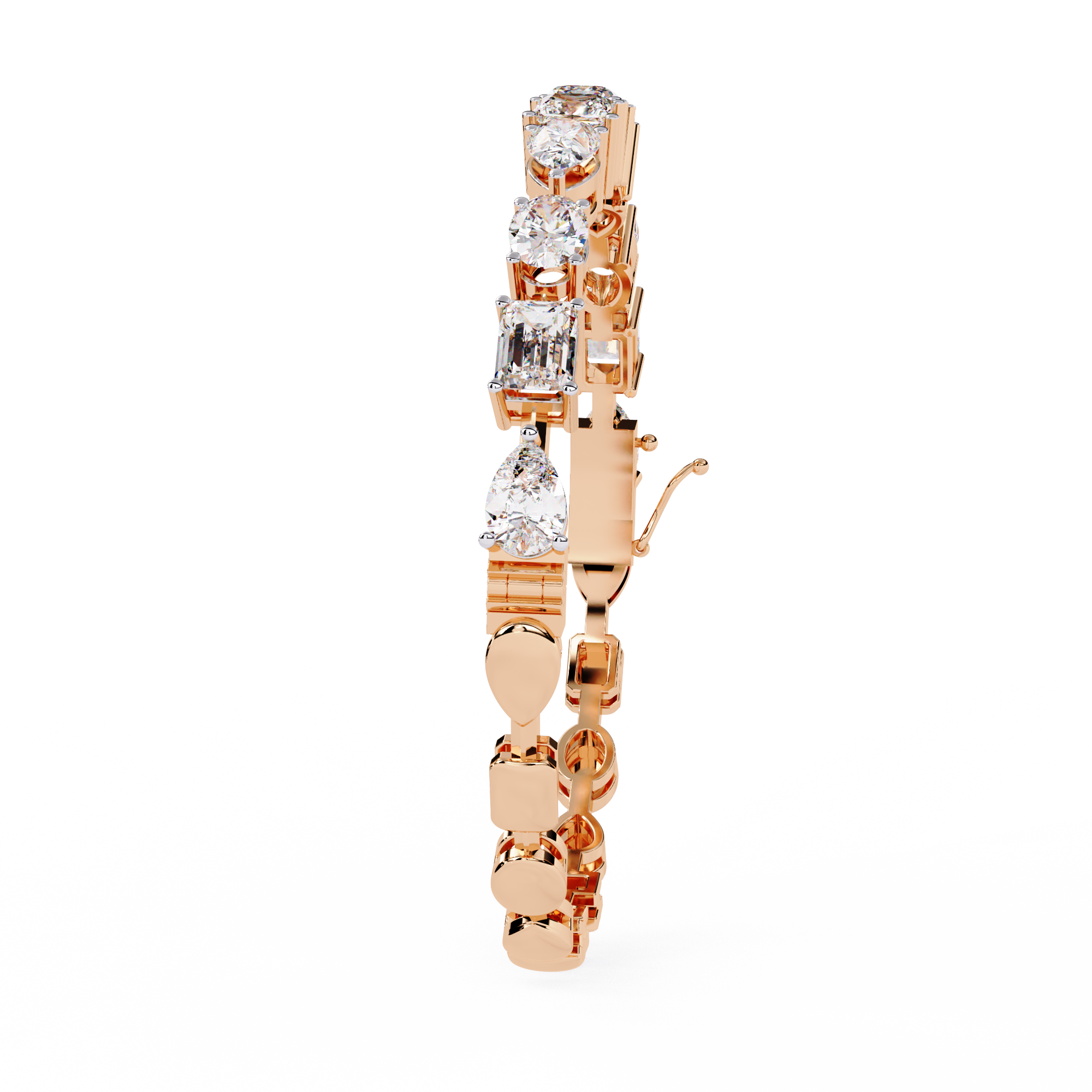 13.84 CT CELESTIA MIX-CUT BRACELET 18K