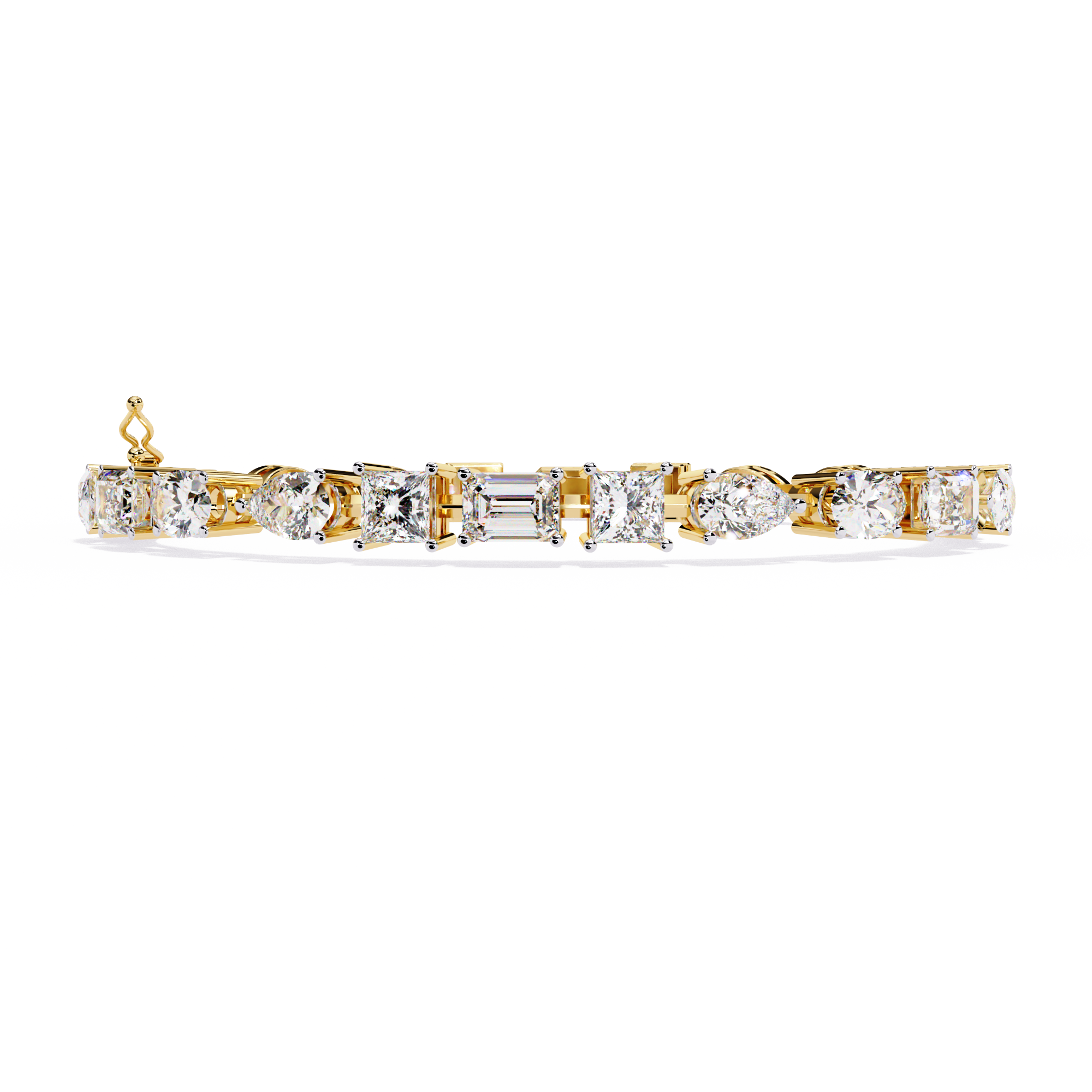 13.84 CT CELESTIA MIX-CUT BRACELET 18K