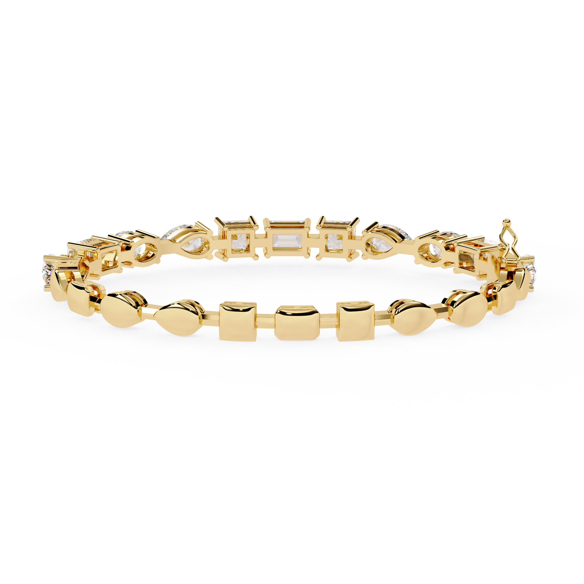13.84 CT CELESTIA MIX-CUT BRACELET 18K