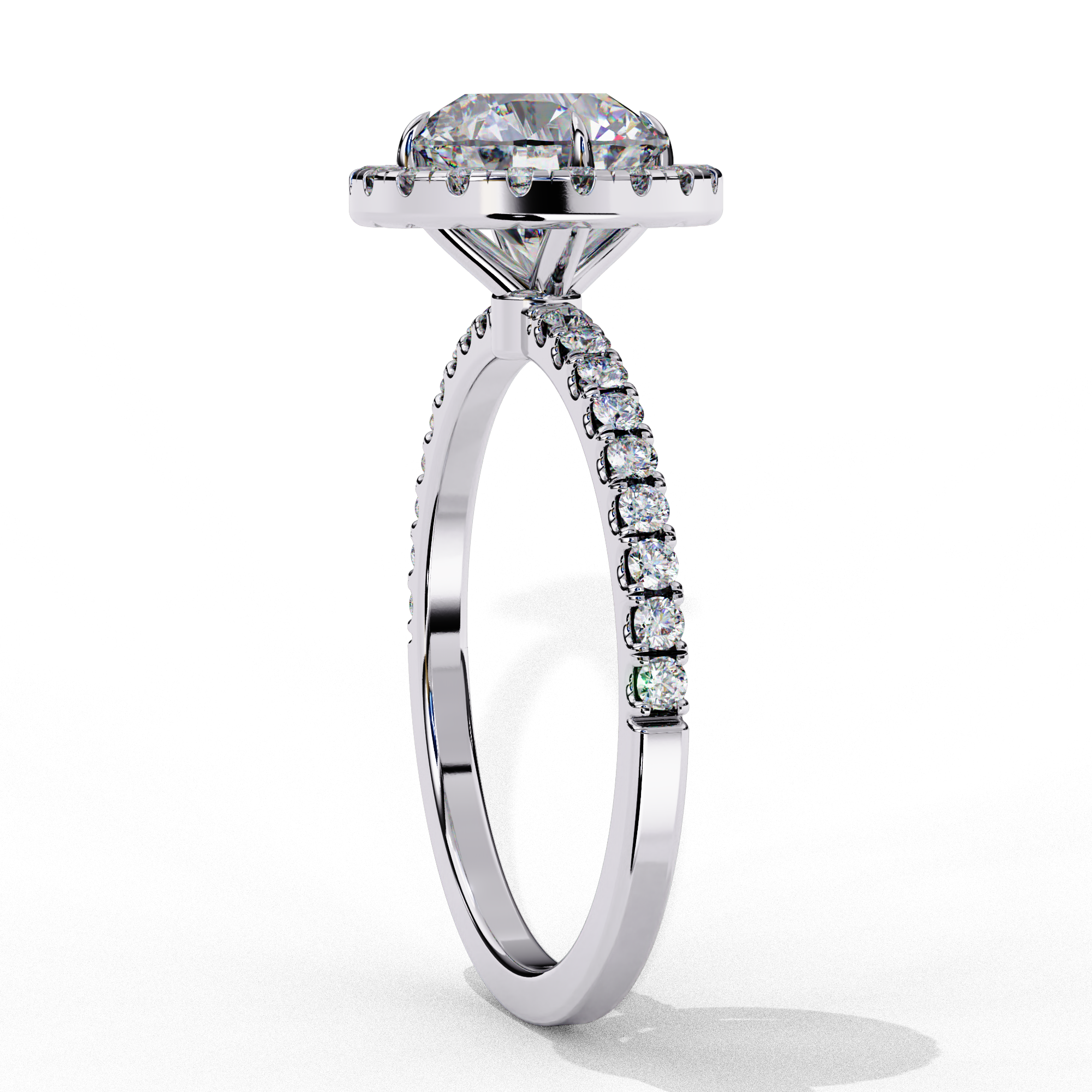 1.86 CT Brilliant Round Ring 9k