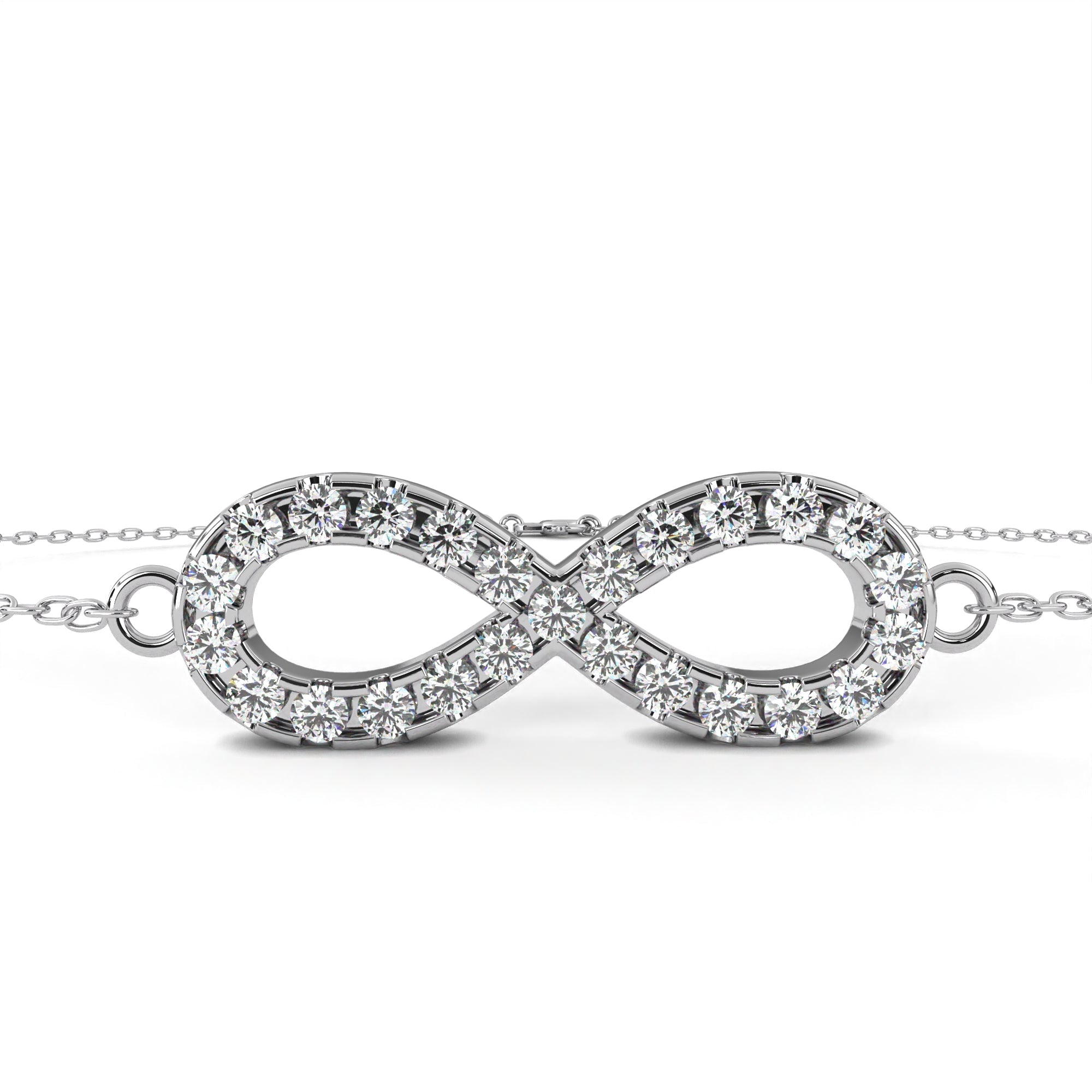0.39 carat round bracelets 9k