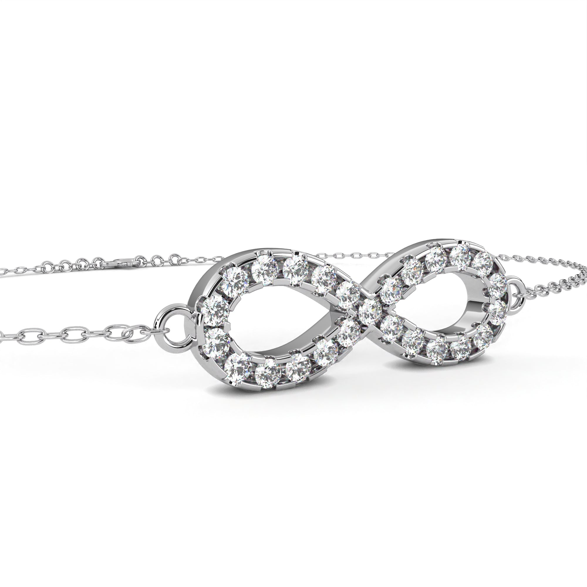0.39 carat round bracelets 9k