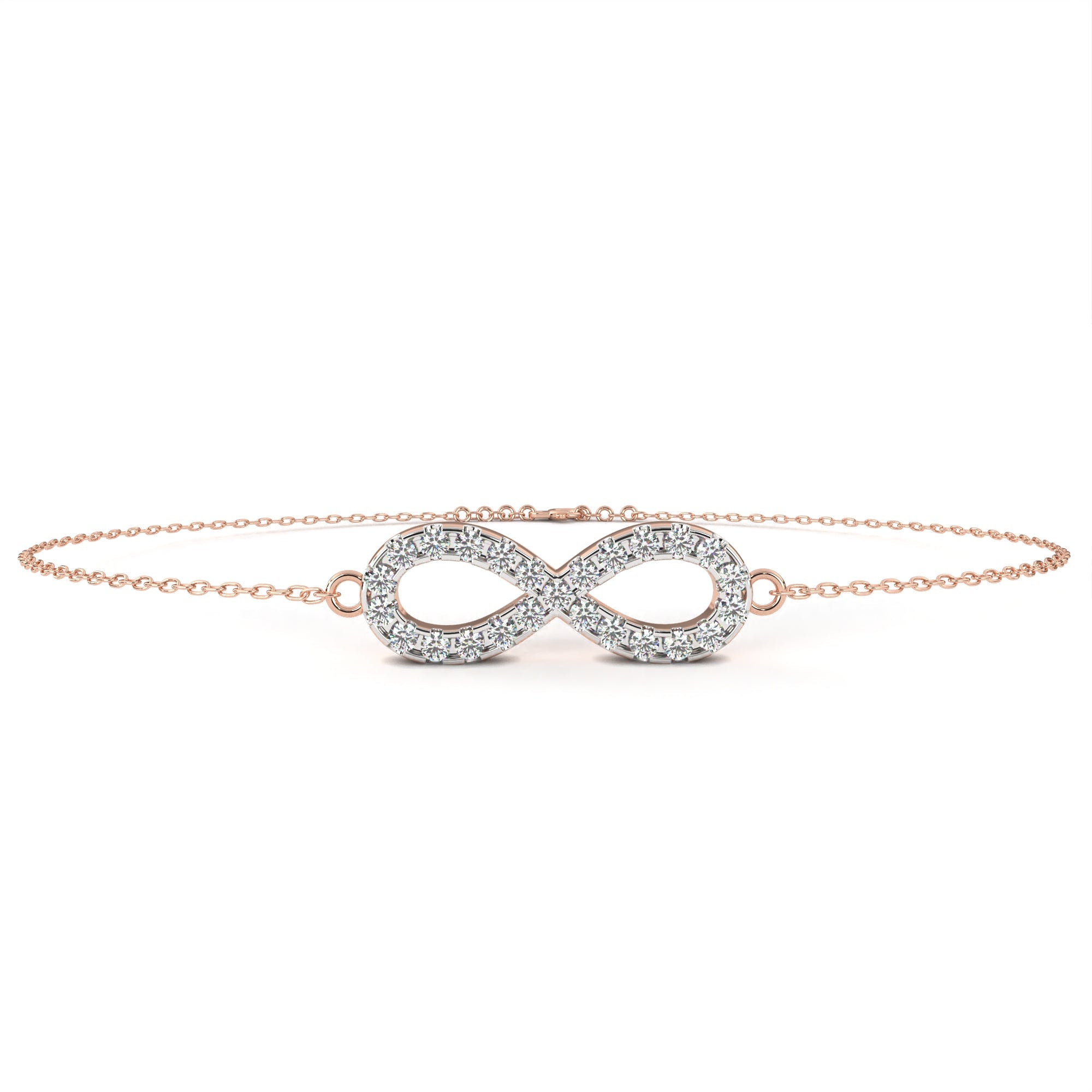 0.39 carat round bracelets 9k