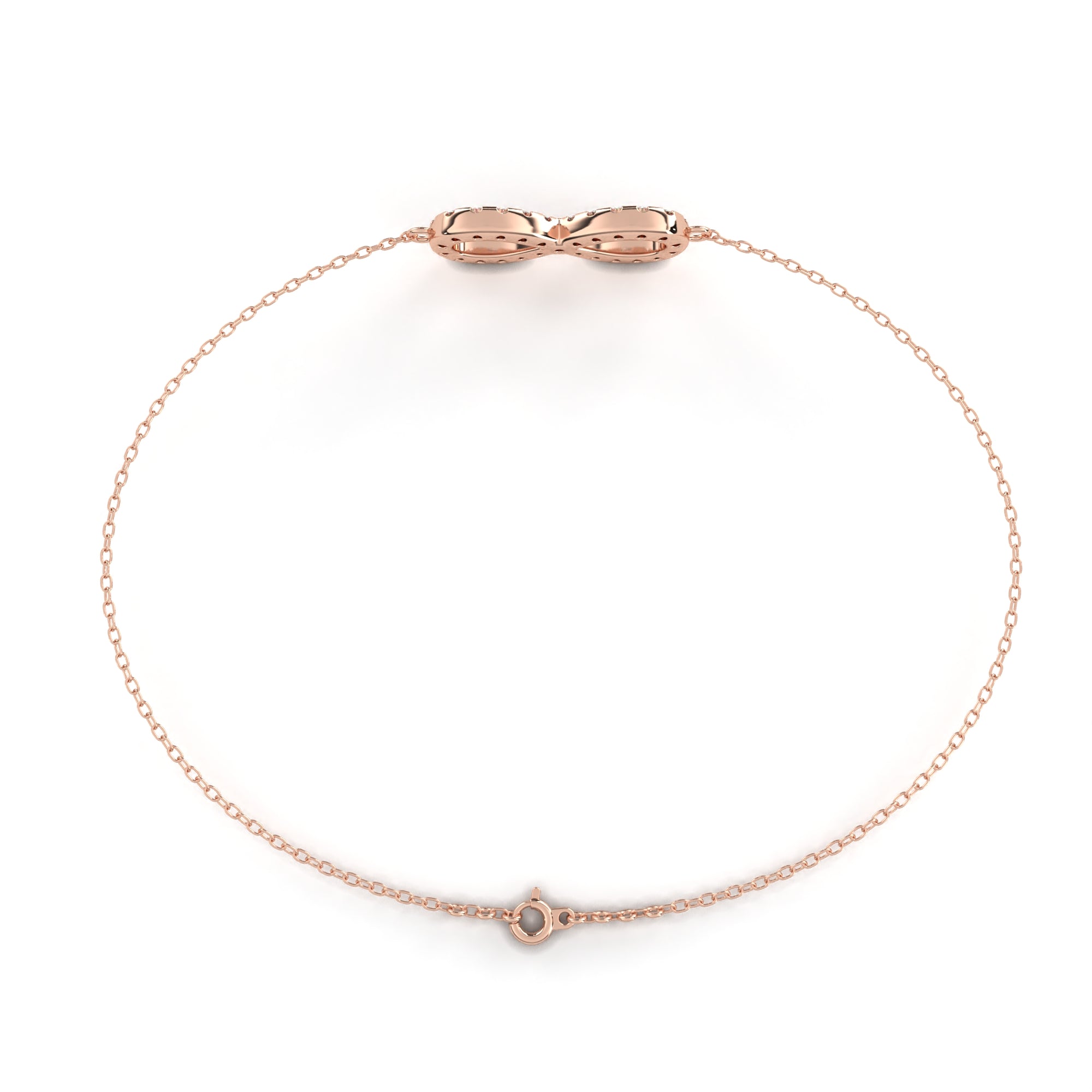 0.39 carat round bracelets 9k