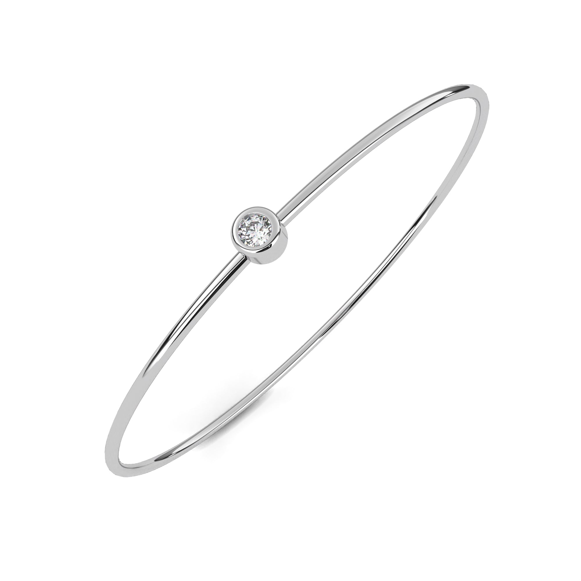 0.09 carat round diamond bracelet 9k