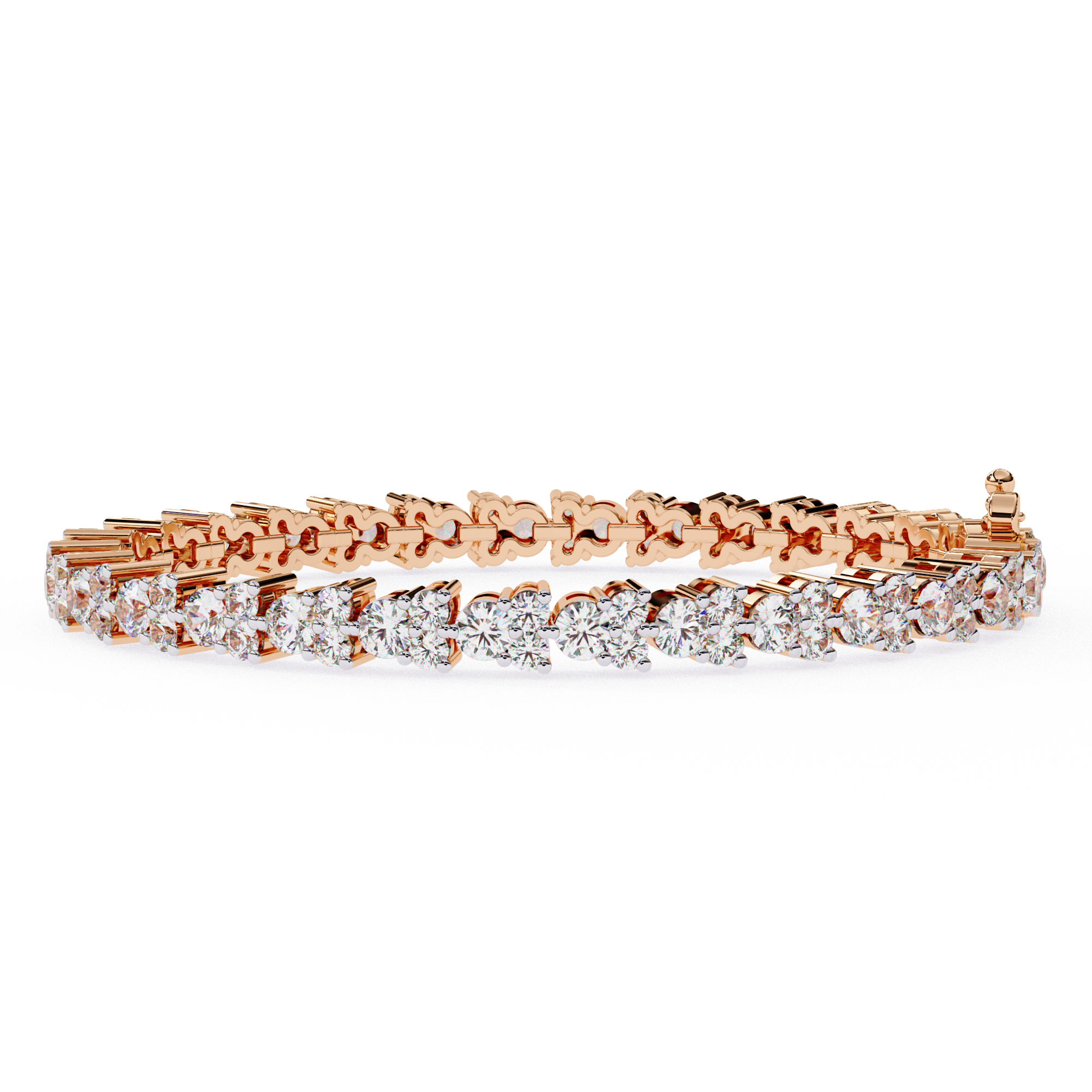 1.28 ct Radiant Elegance Bracelet 9k