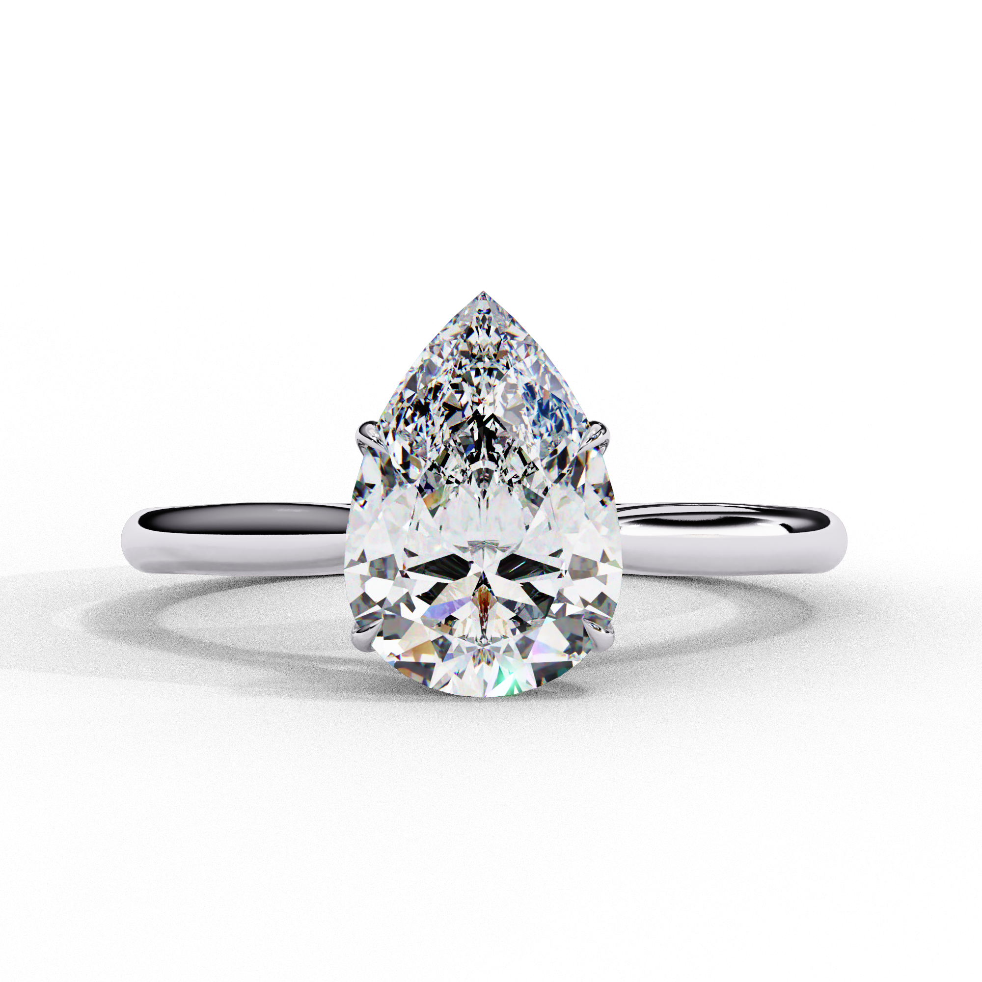 1 ct Pear Elegance Ring 9k
