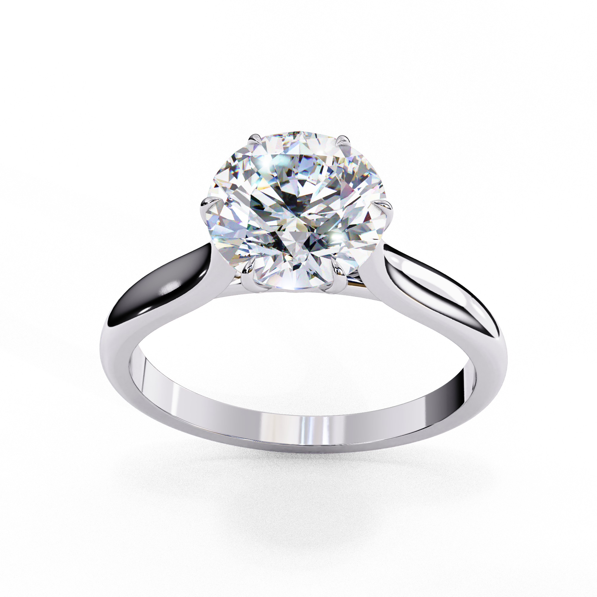 1.92 ct Dazzling Round Ring 9k