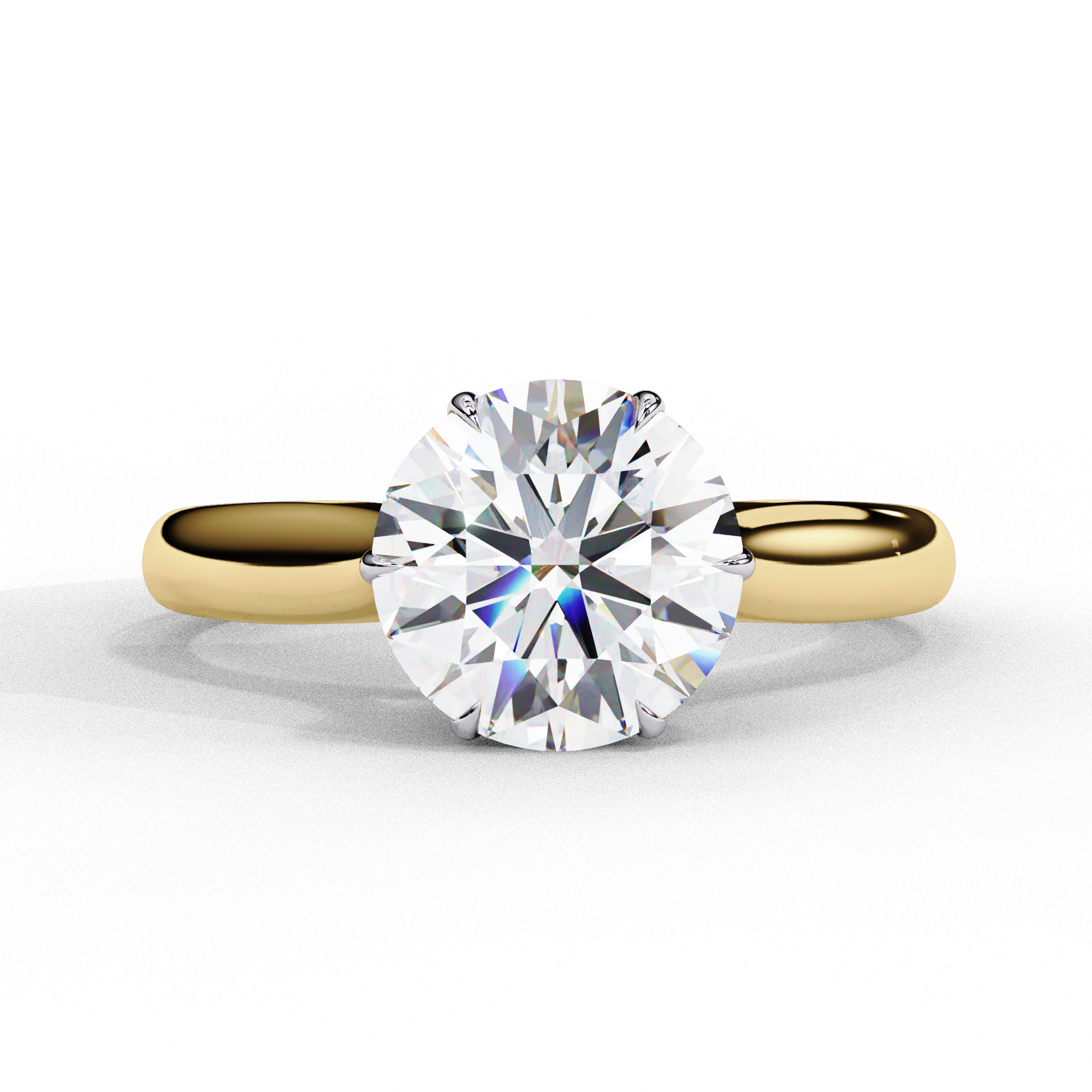 1.92 ct Dazzling Round Ring 9k