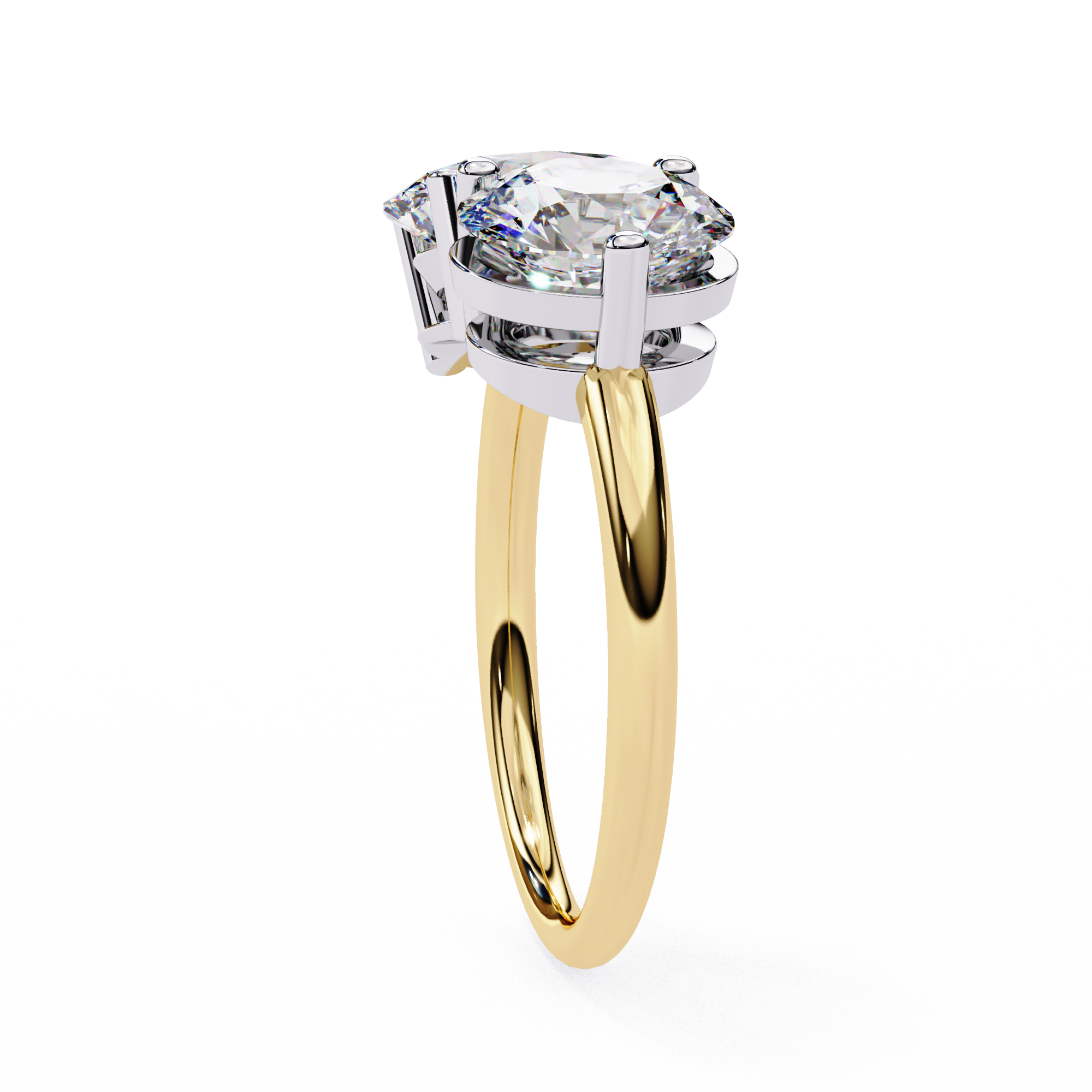 3.32 ct Oval Elegance Ring 9k