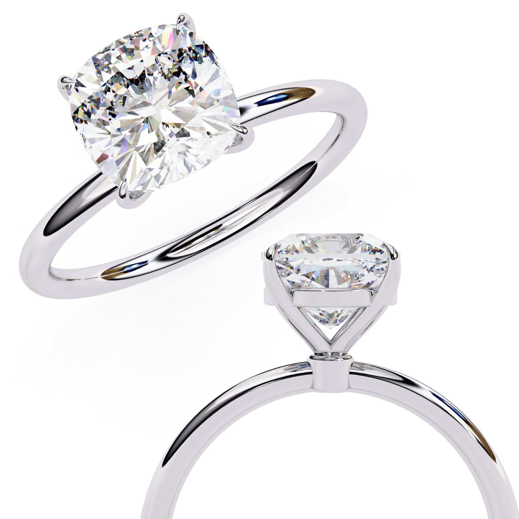 2.65 ct Regalia Prism Ring 9k